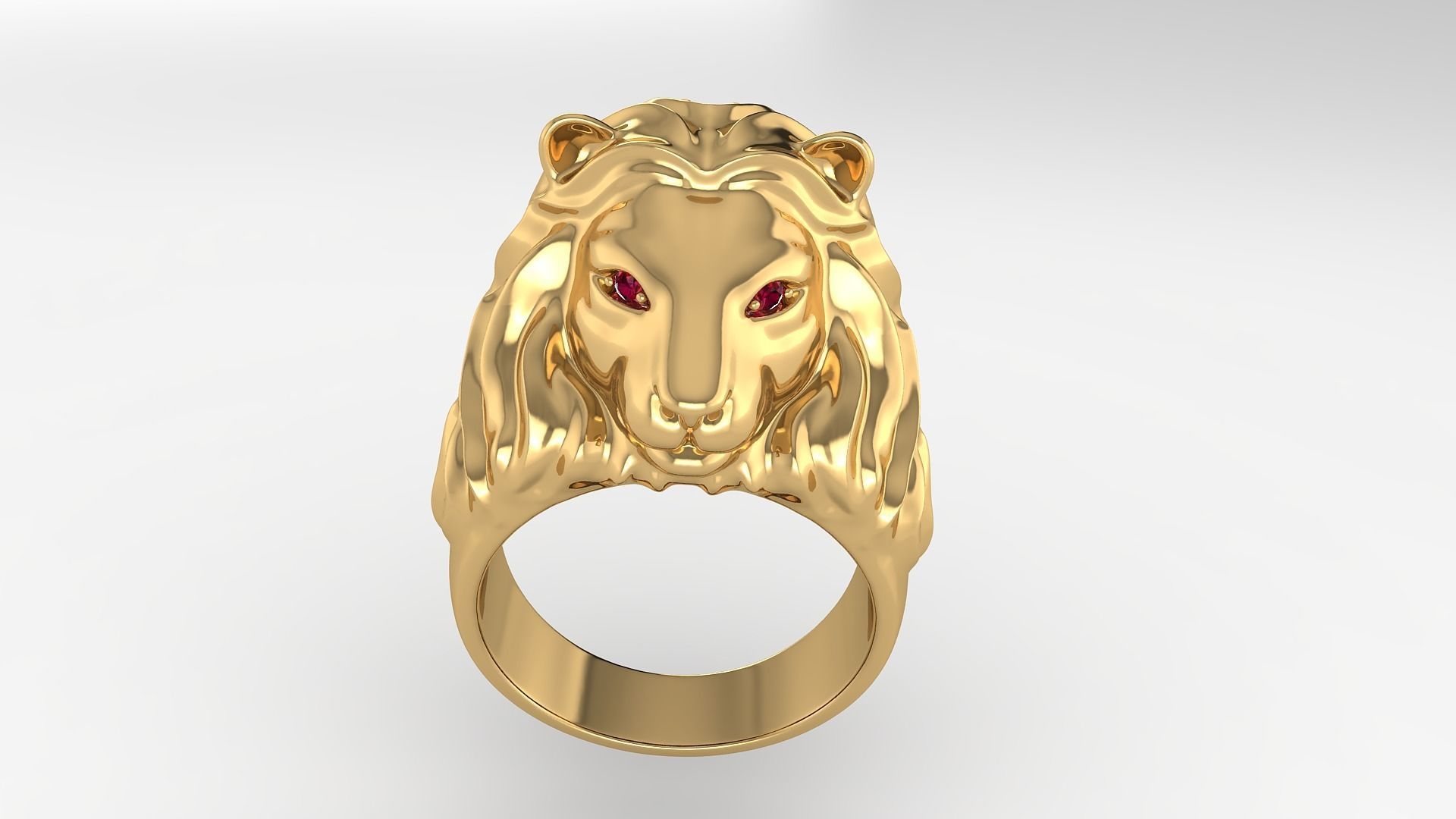 LION RINGS 3D print model_3