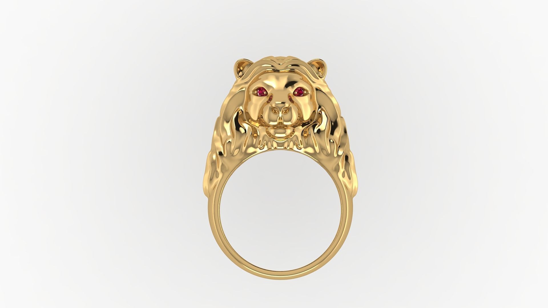 LION RINGS 3D print model_2