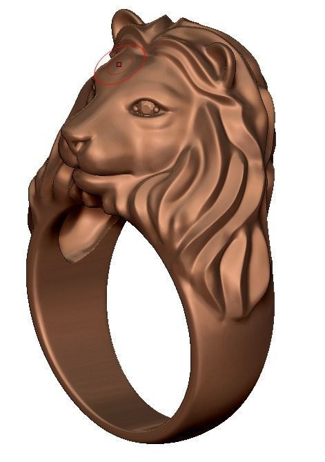 LION RINGS 3D print model_4