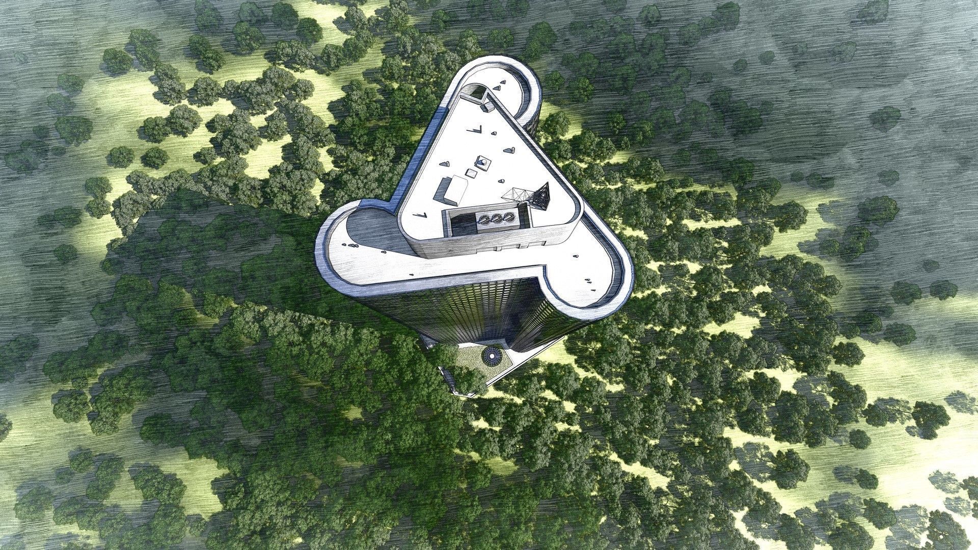 Harbor Point Building Chicago 3D model_8