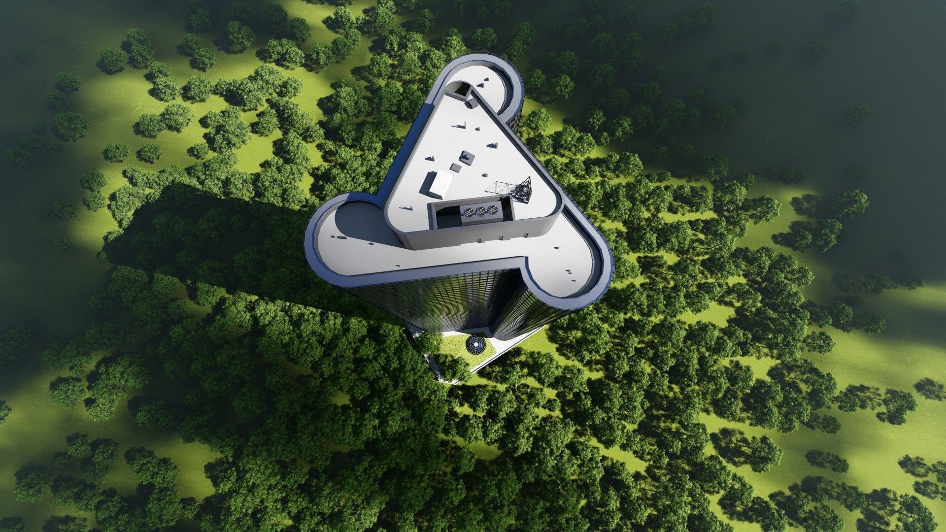 Harbor Point Building Chicago 3D model_7