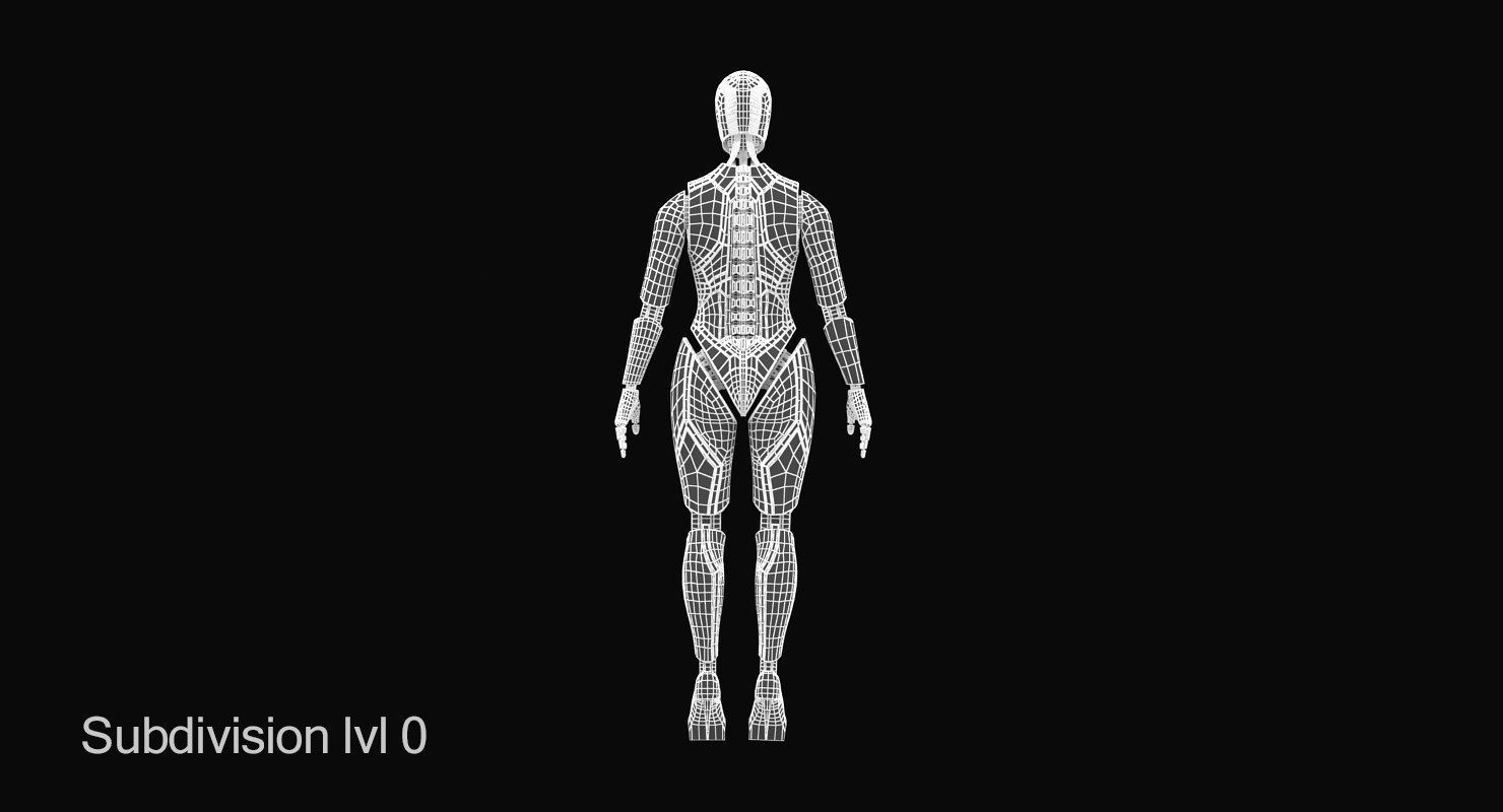 Cyborg Eva 3D model_13