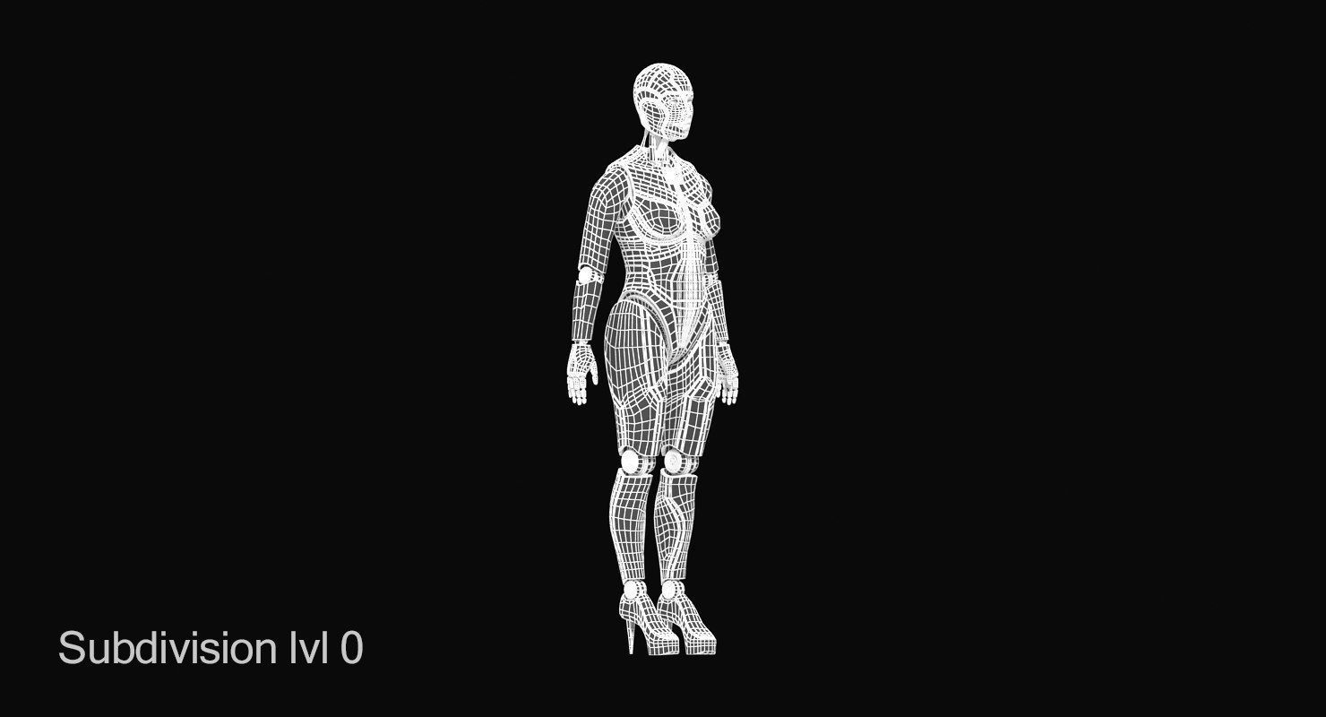 Cyborg Eva 3D model_11