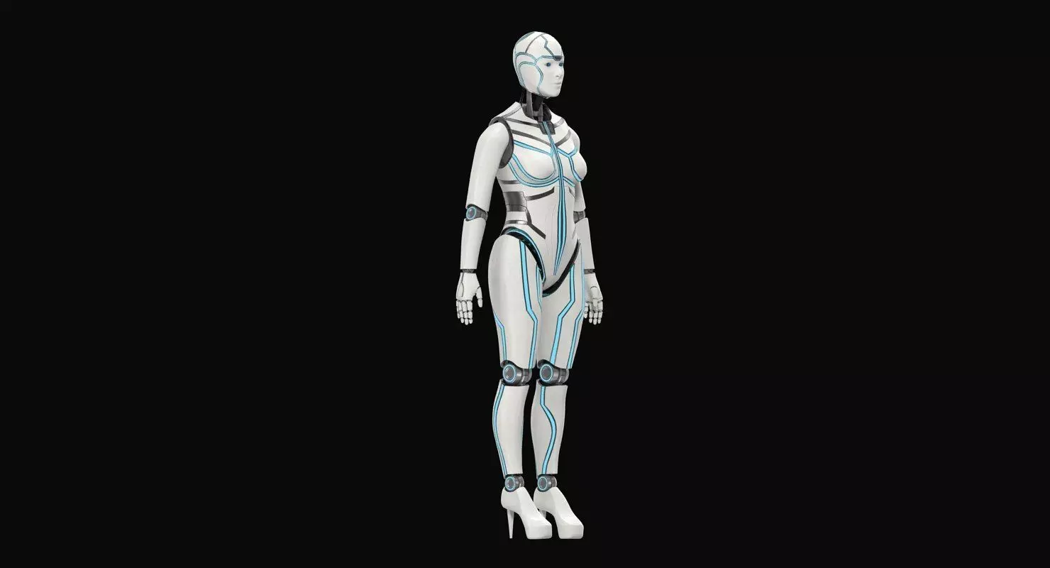 Cyborg Eva 3D model_0