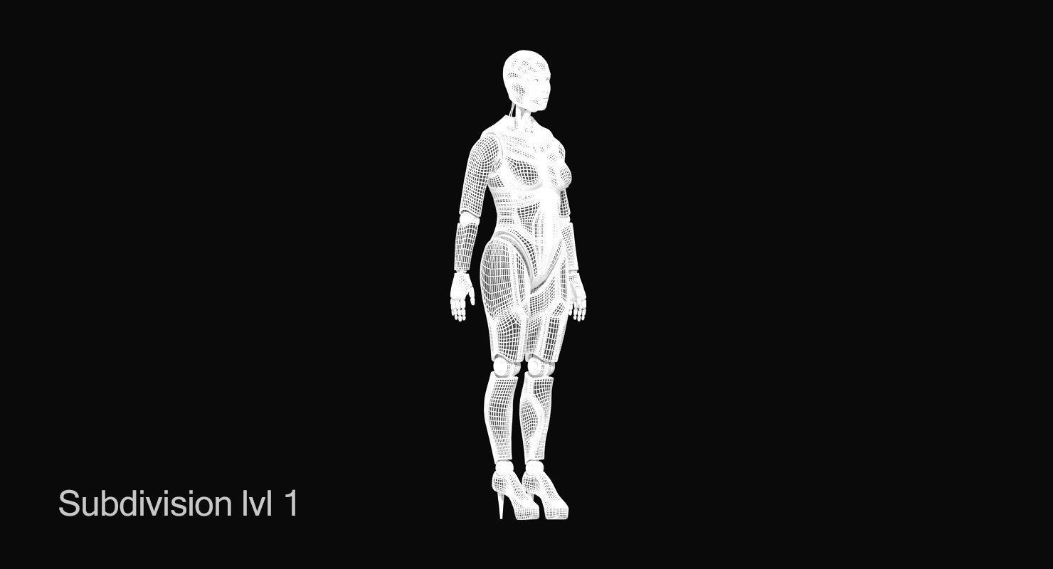 Cyborg Eva 3D model_12