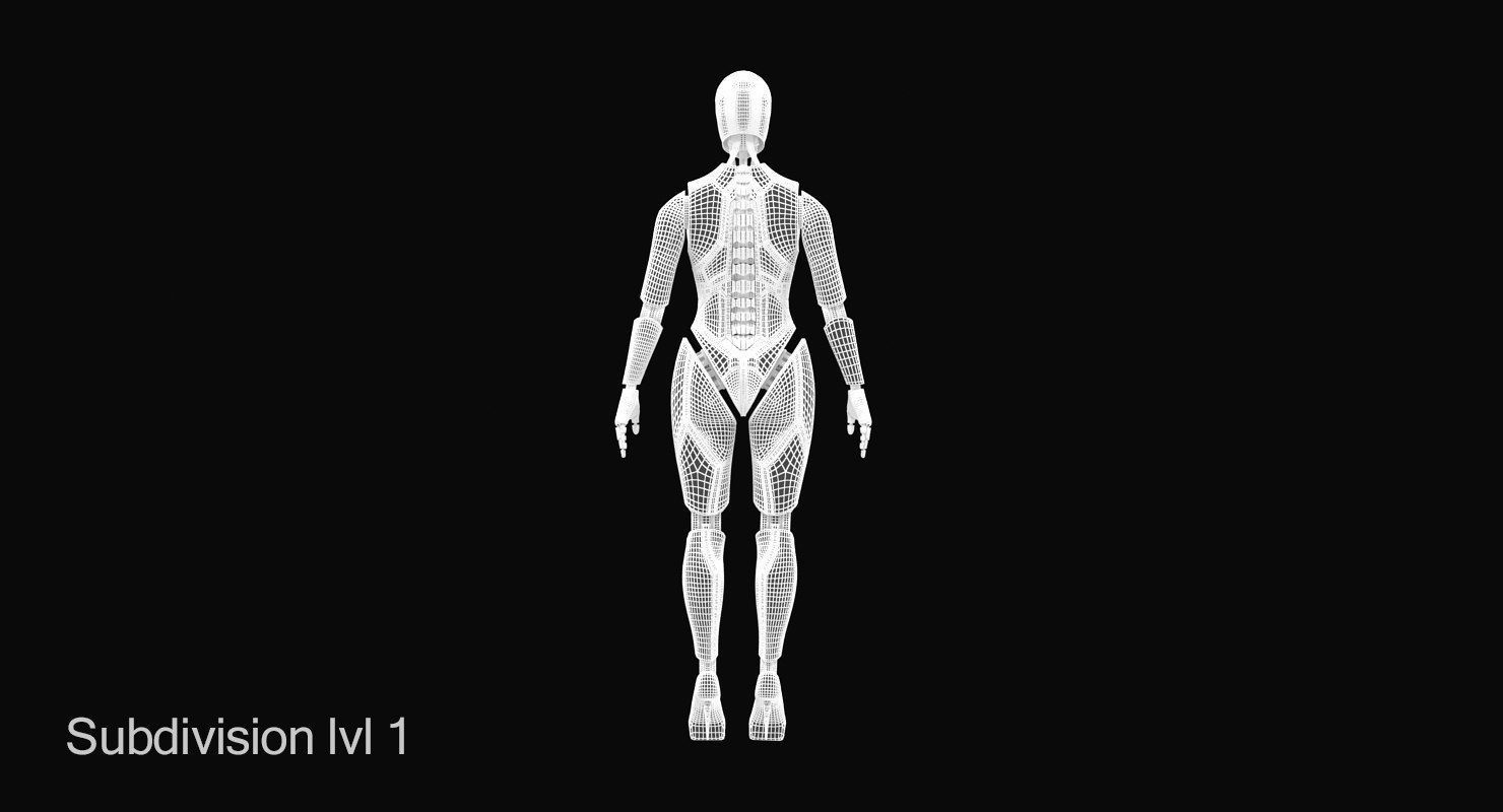 Cyborg Eva 3D model_14