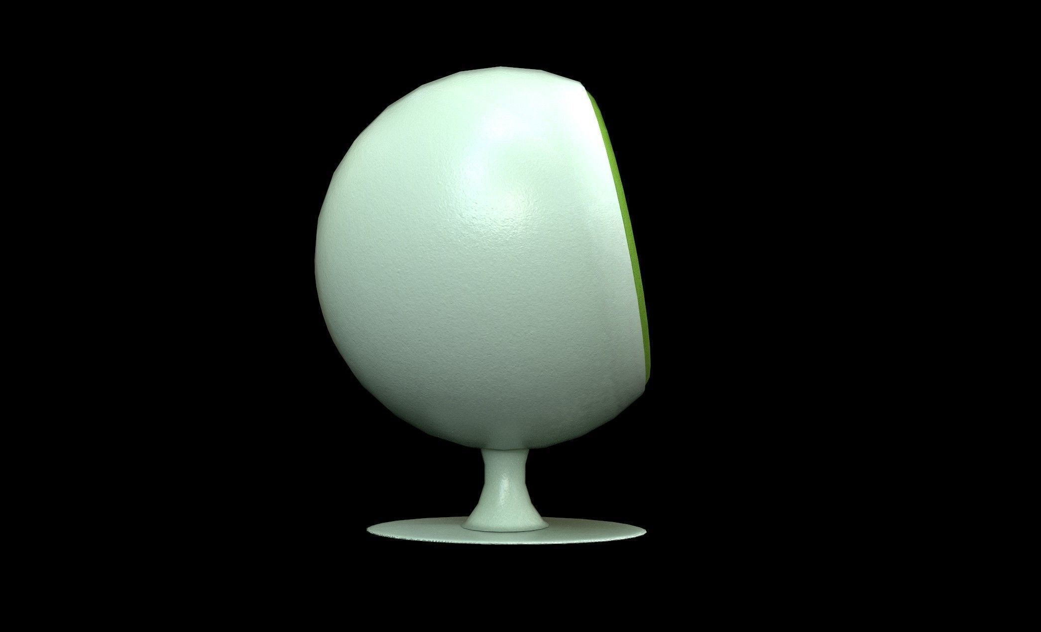 Ball Chair - PBR - Textured Low-poly 3D model_6