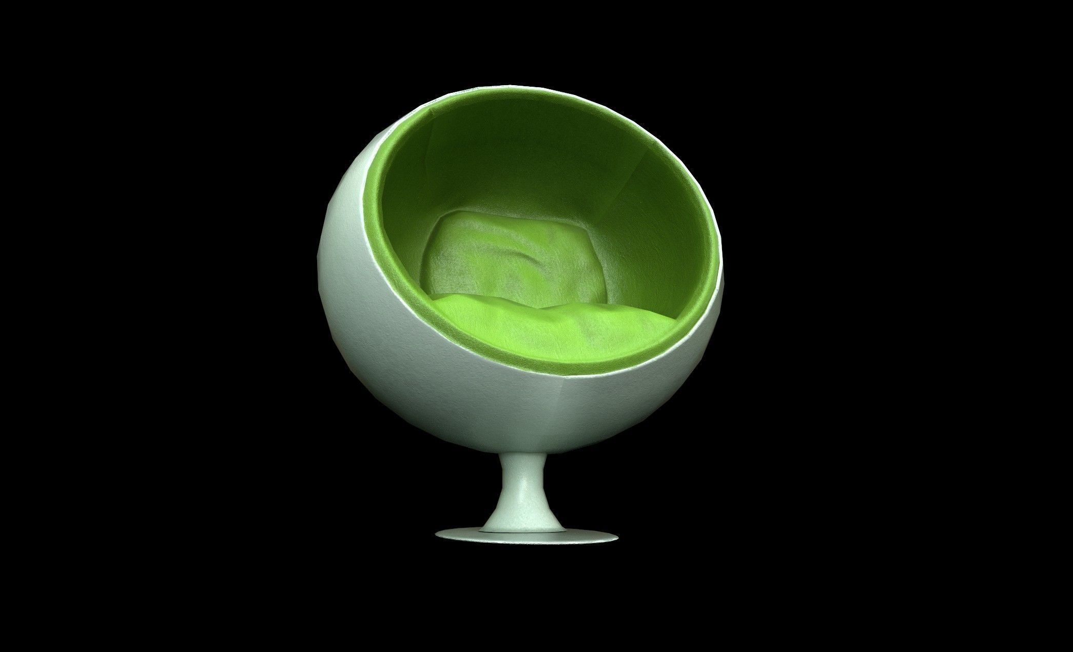 Ball Chair - PBR - Textured Low-poly 3D model_8