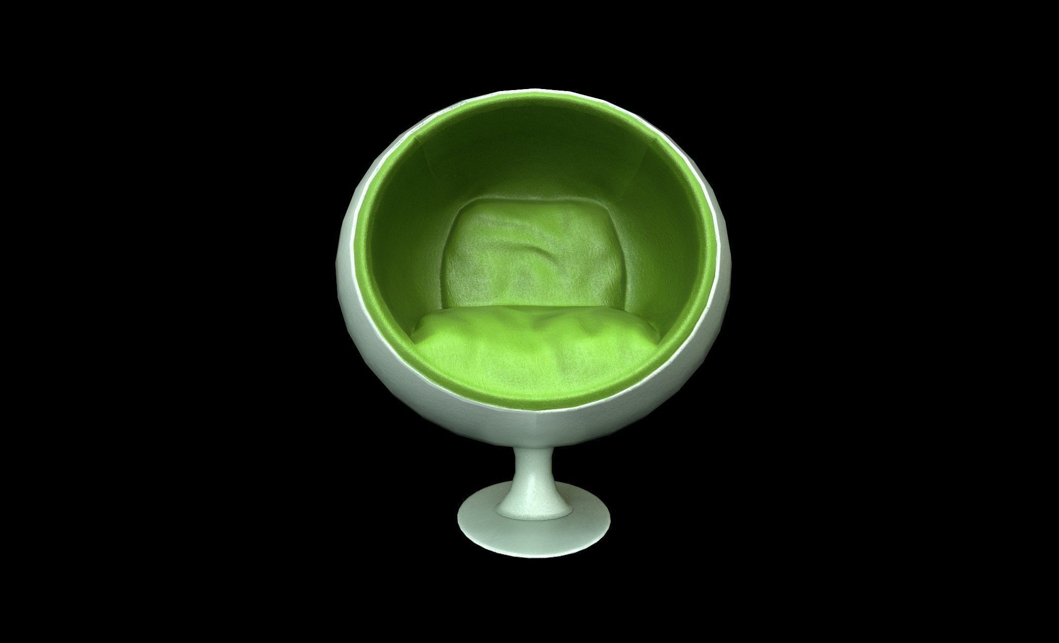 Ball Chair - PBR - Textured Low-poly 3D model_7