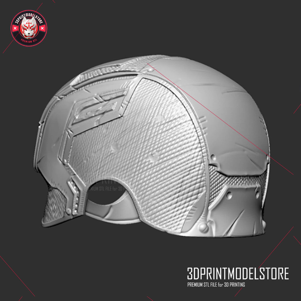 Captain America Helmet - Avengers Endgame - Cosplay Mask 3D print model_4