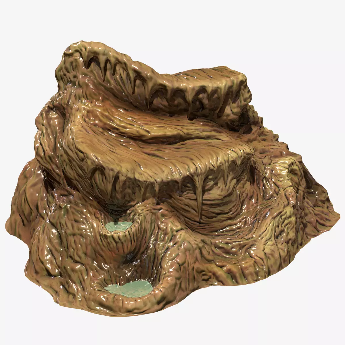 Cave Stalagmites 05 Low-poly 3D model