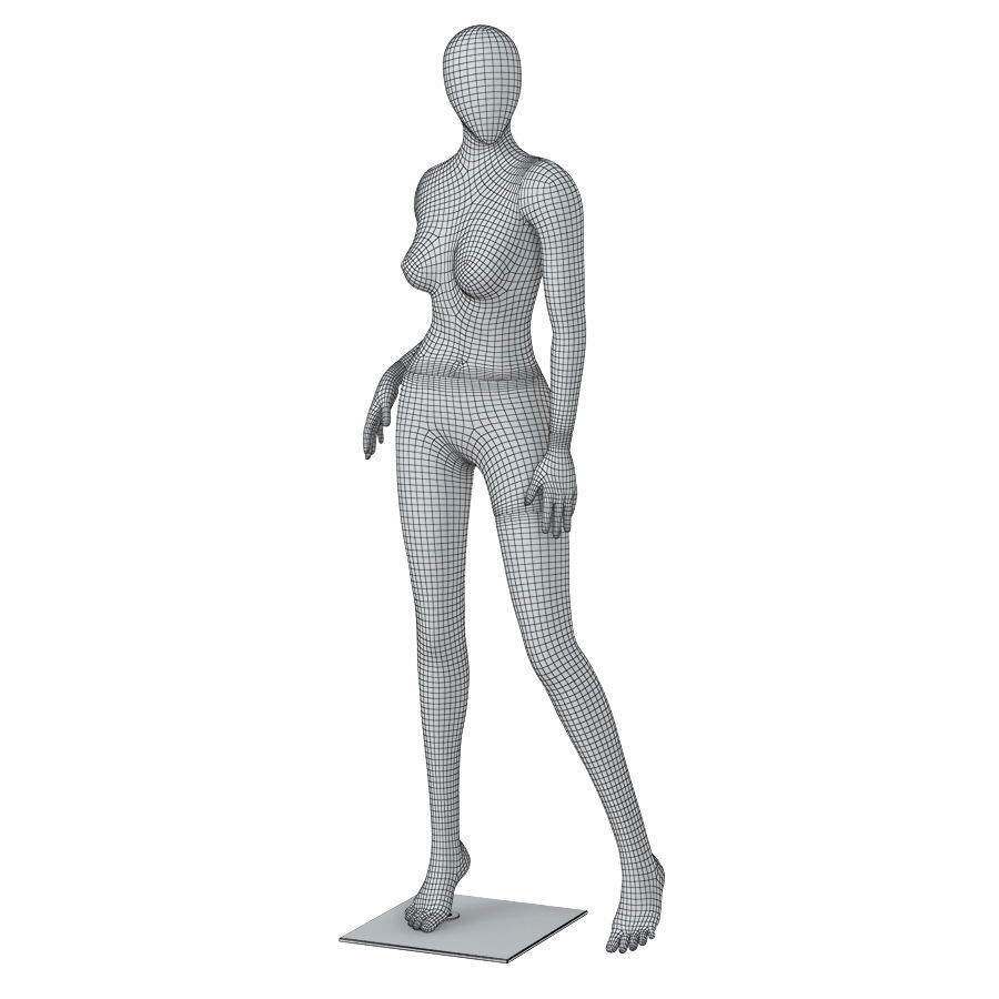 Abstract female mannequin 16 3D model_5