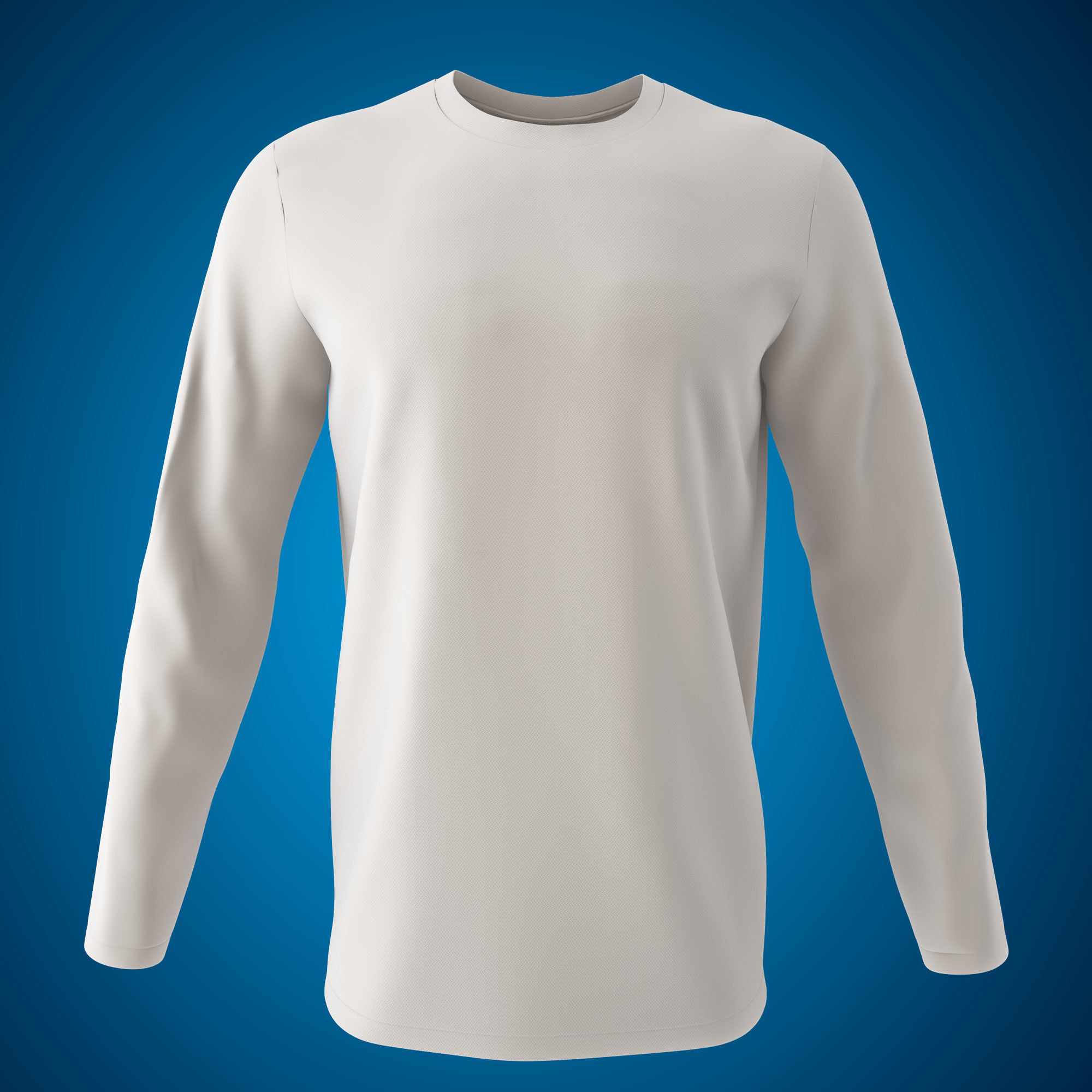 Men and Women Round Neck T-shirt 3D model 3D model_1