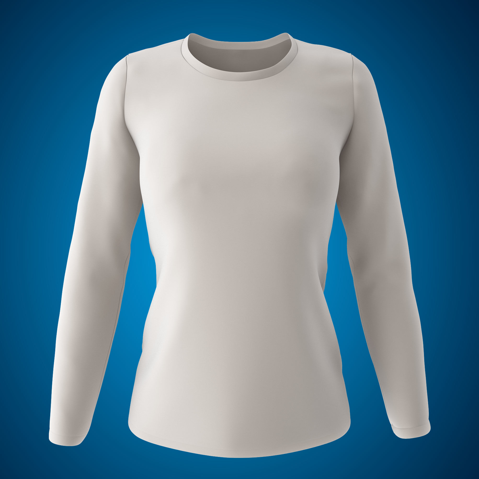 Men and Women Round Neck T-shirt 3D model 3D model_7