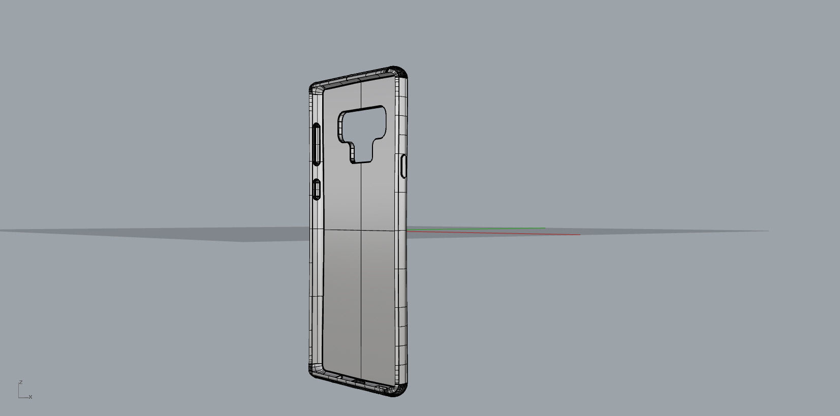 Samsung Galaxy note9 green case 3D model_12