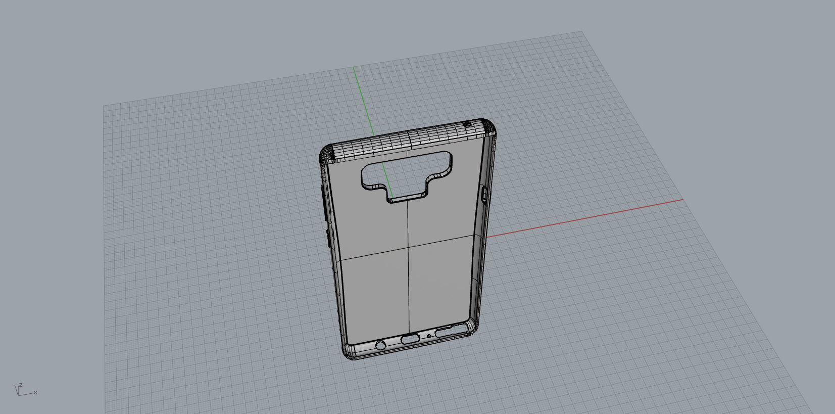 Samsung Galaxy note9 green case 3D model_32