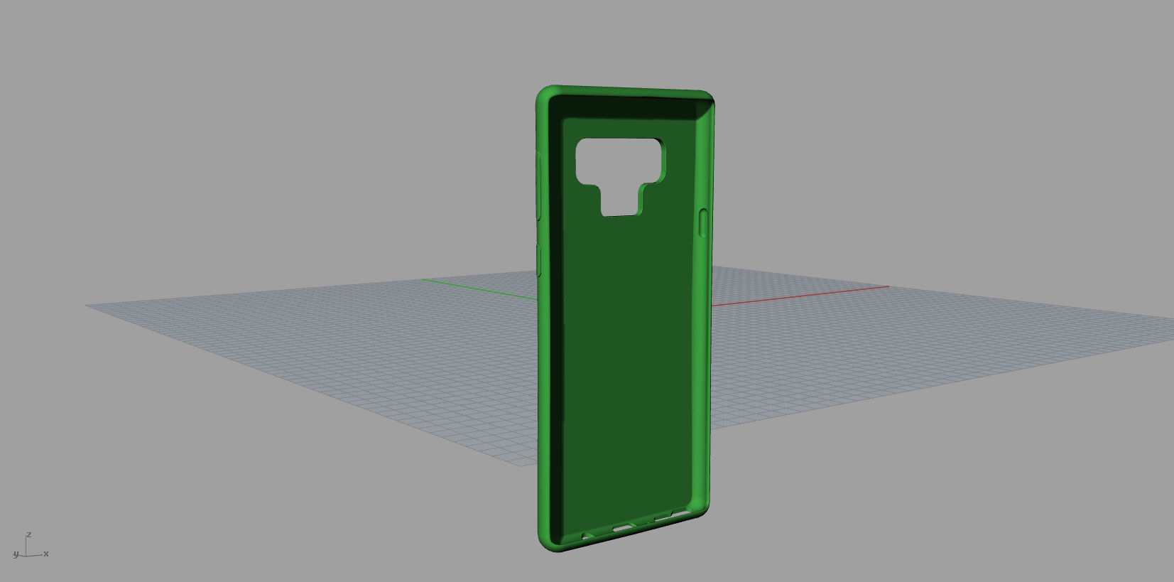 Samsung Galaxy note9 green case 3D model_4