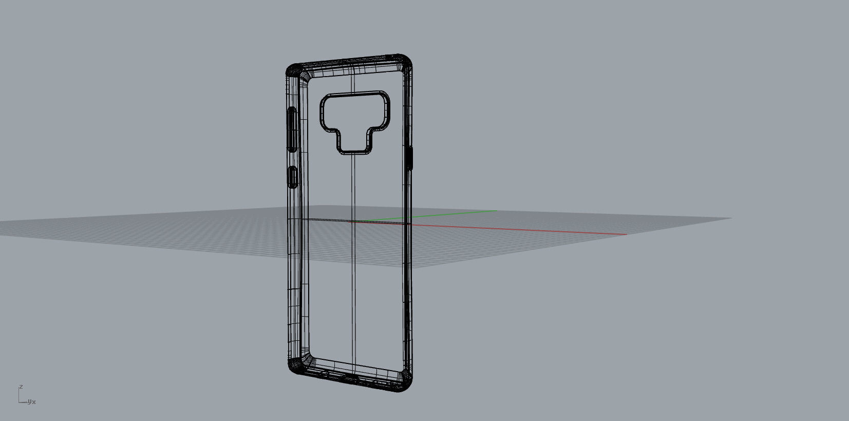 Samsung Galaxy note9 green case 3D model_16