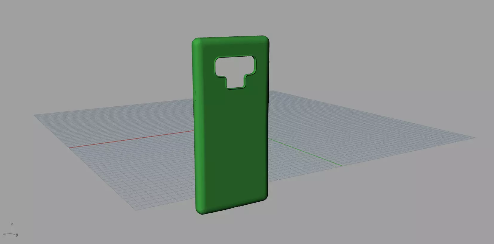 Samsung Galaxy note9 green case 3D model_0