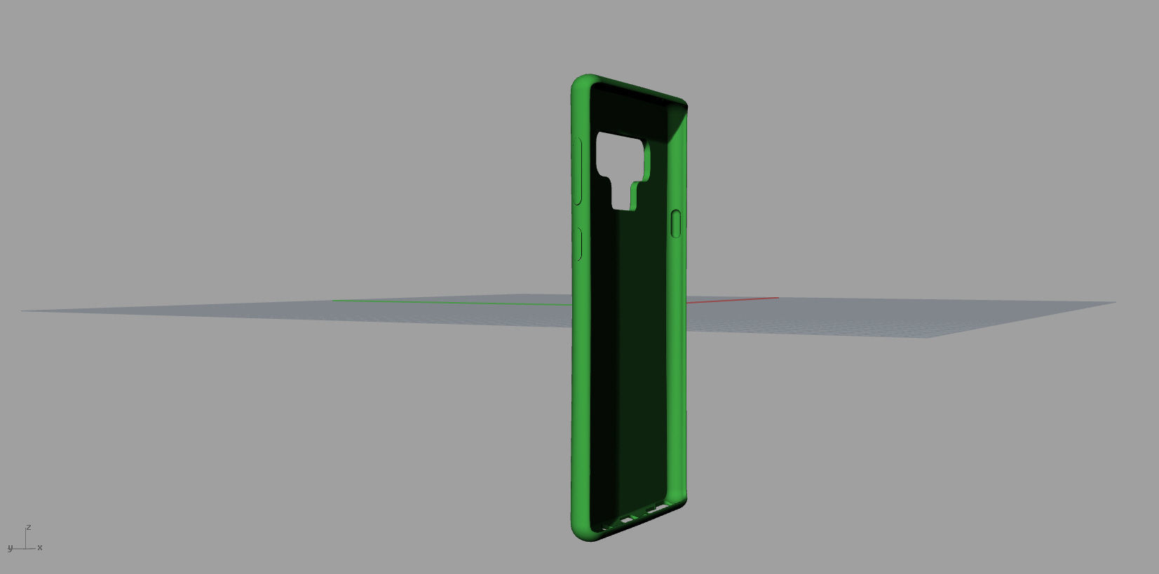 Samsung Galaxy note9 green case 3D model_6
