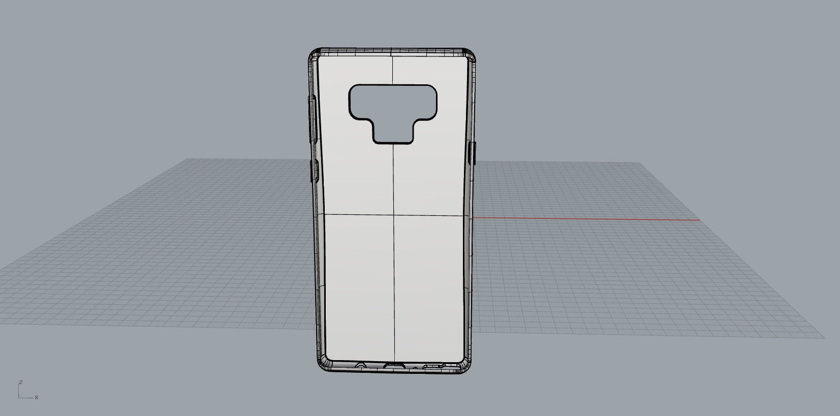 Samsung Galaxy note9 green case 3D model_22