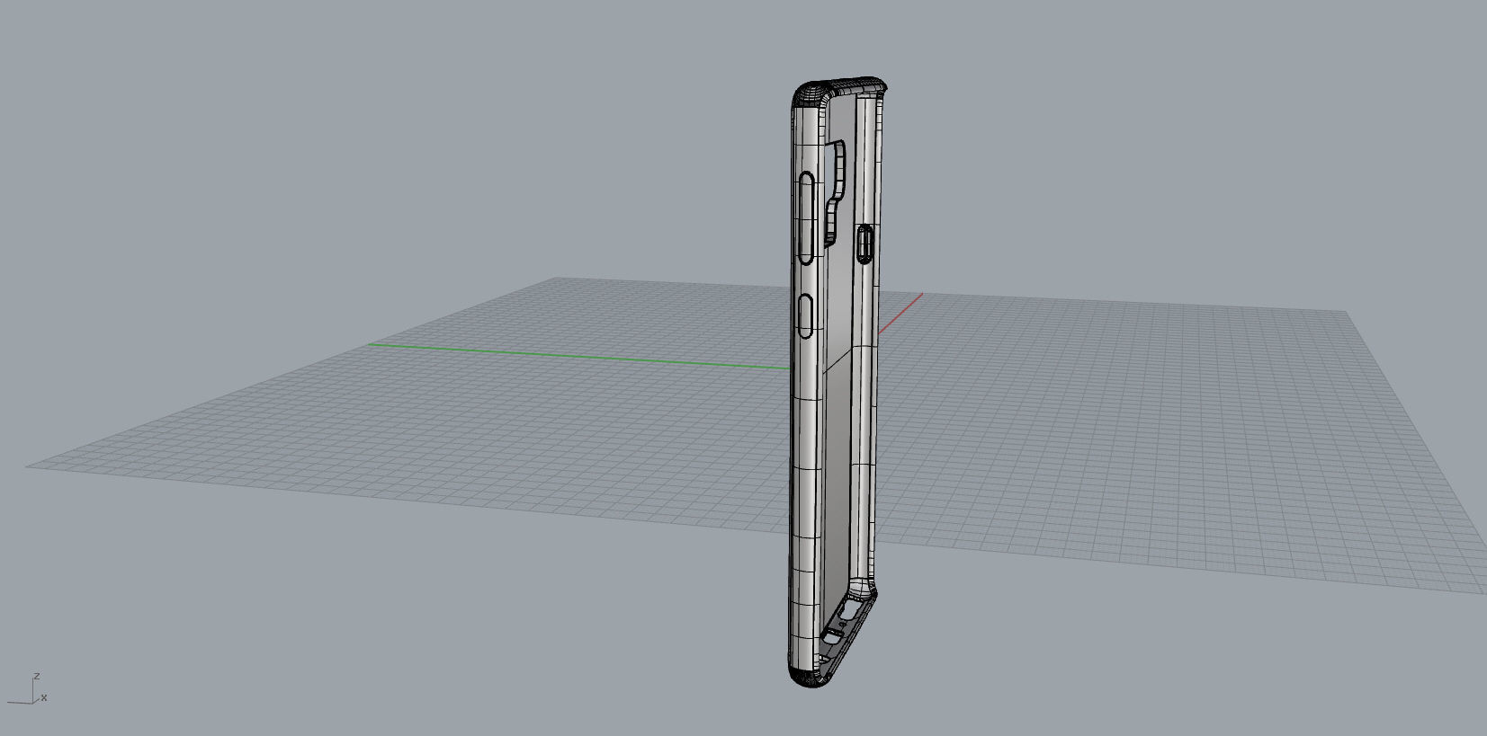 Samsung Galaxy note9 green case 3D model_27