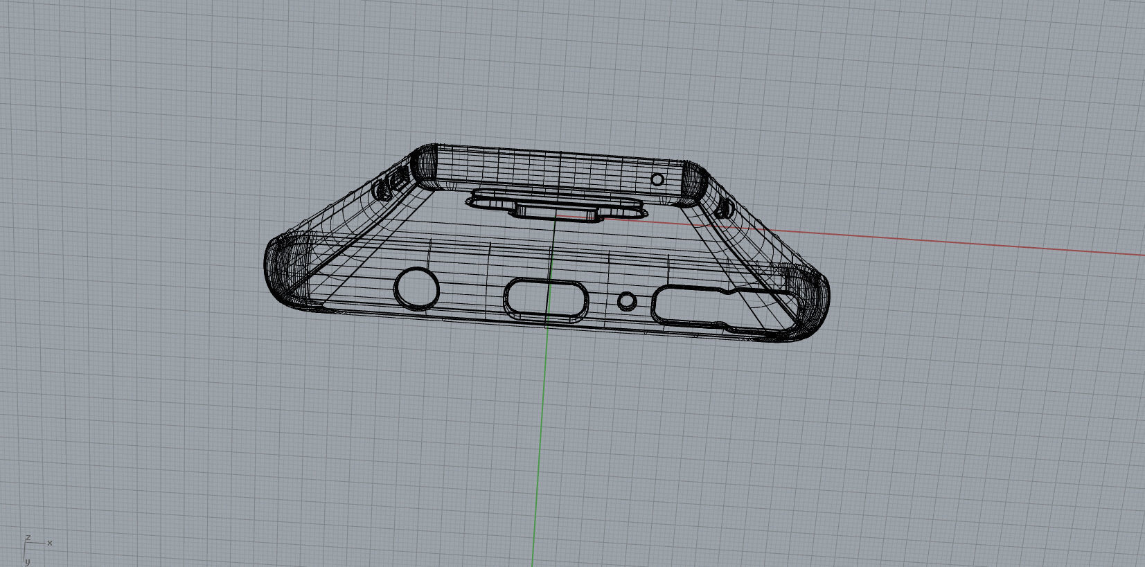 Samsung Galaxy note9 blue case 3D print model_13
