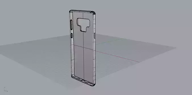 Samsung Galaxy note9 blue case 3D print model
