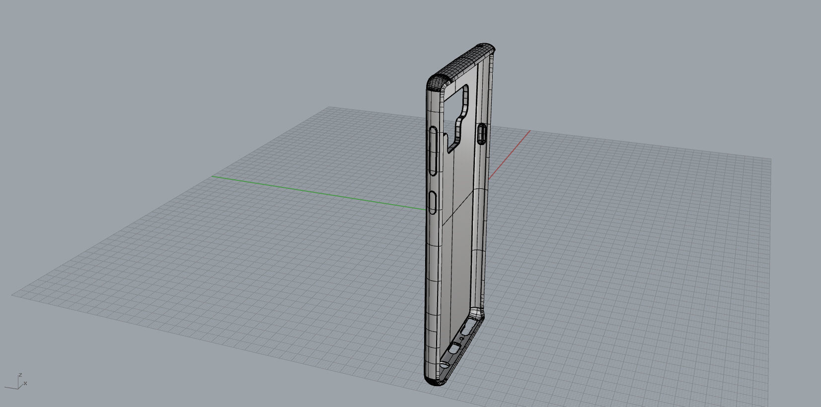 Samsung Galaxy note9 blue case 3D print model_20