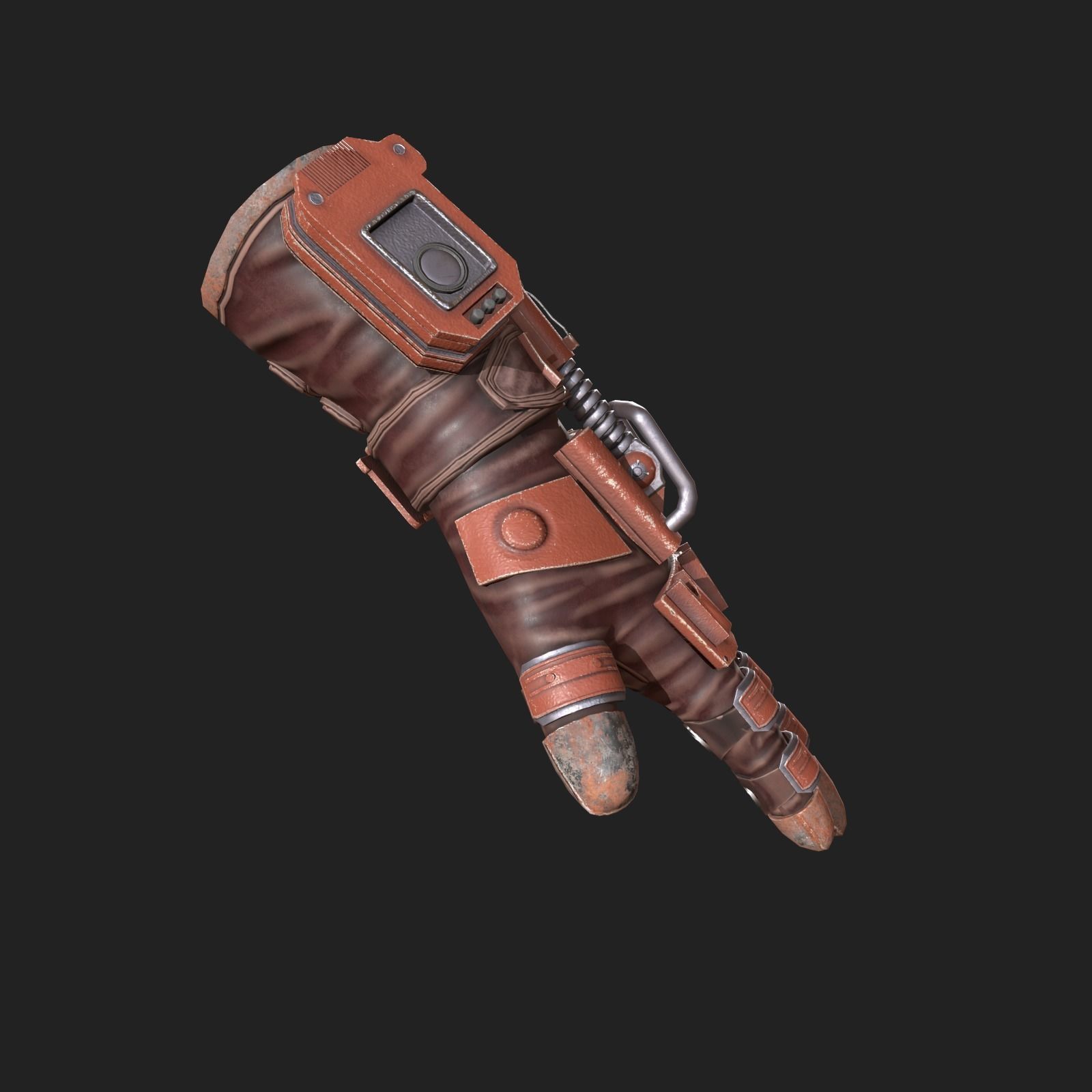Scifi glove ver 10 Low-poly 3D model_1