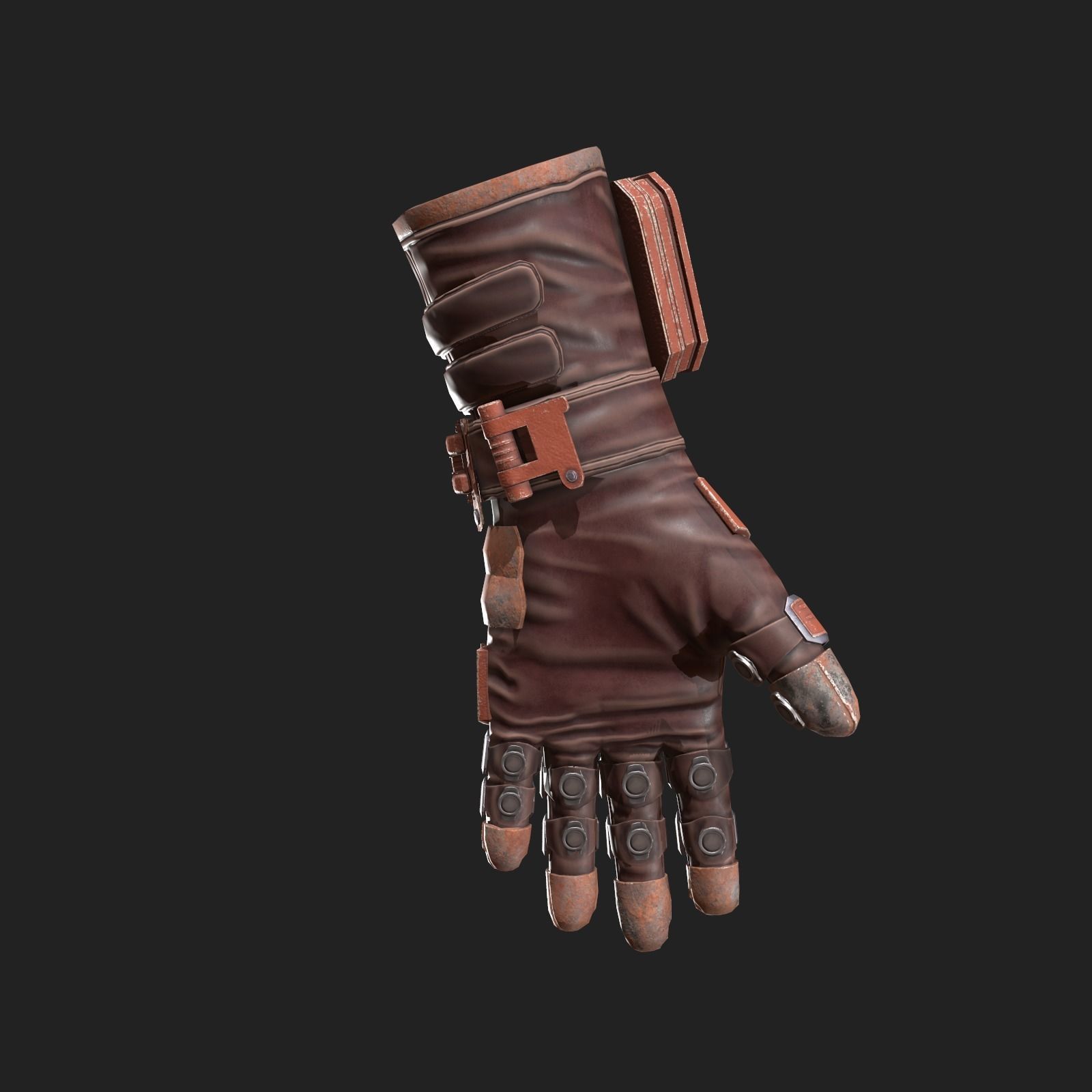 Scifi glove ver 10 Low-poly 3D model_3