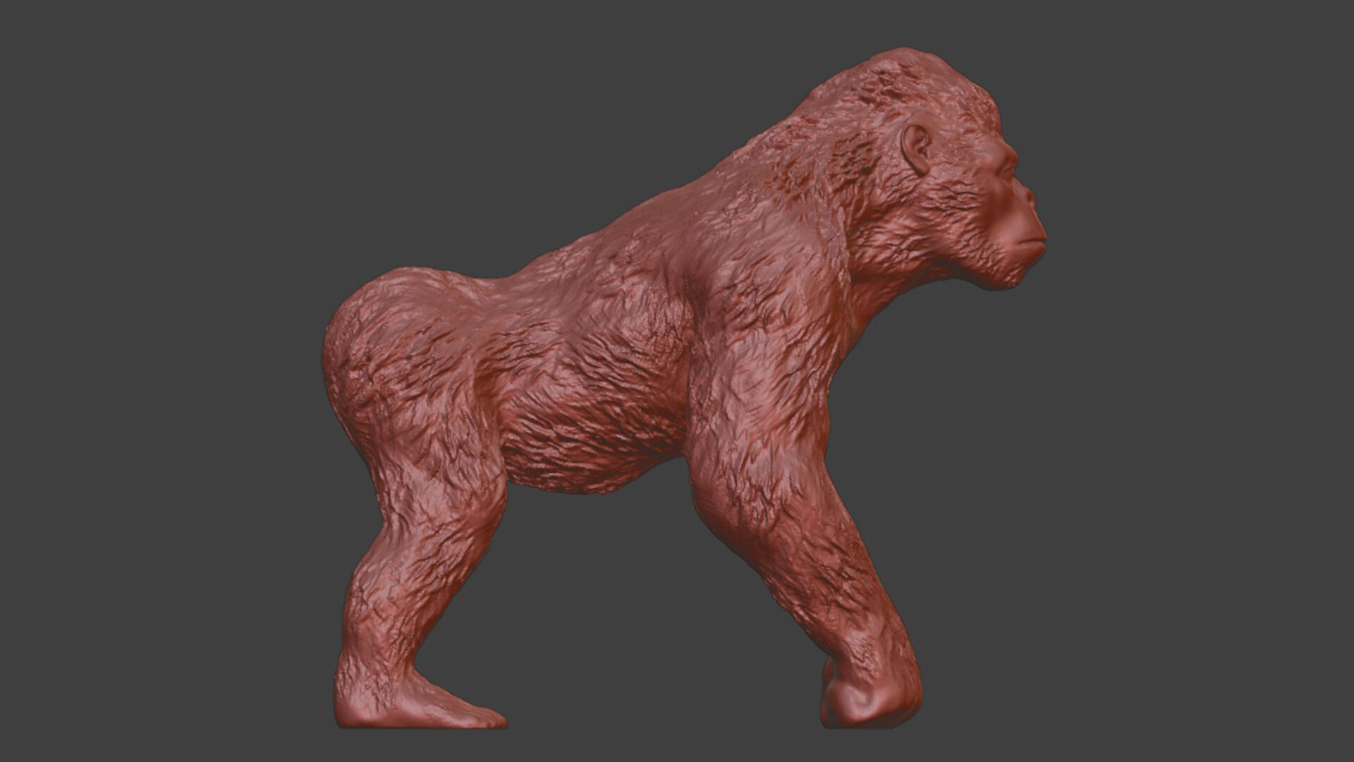 Gorilla Monkey Toy 3D print model_7