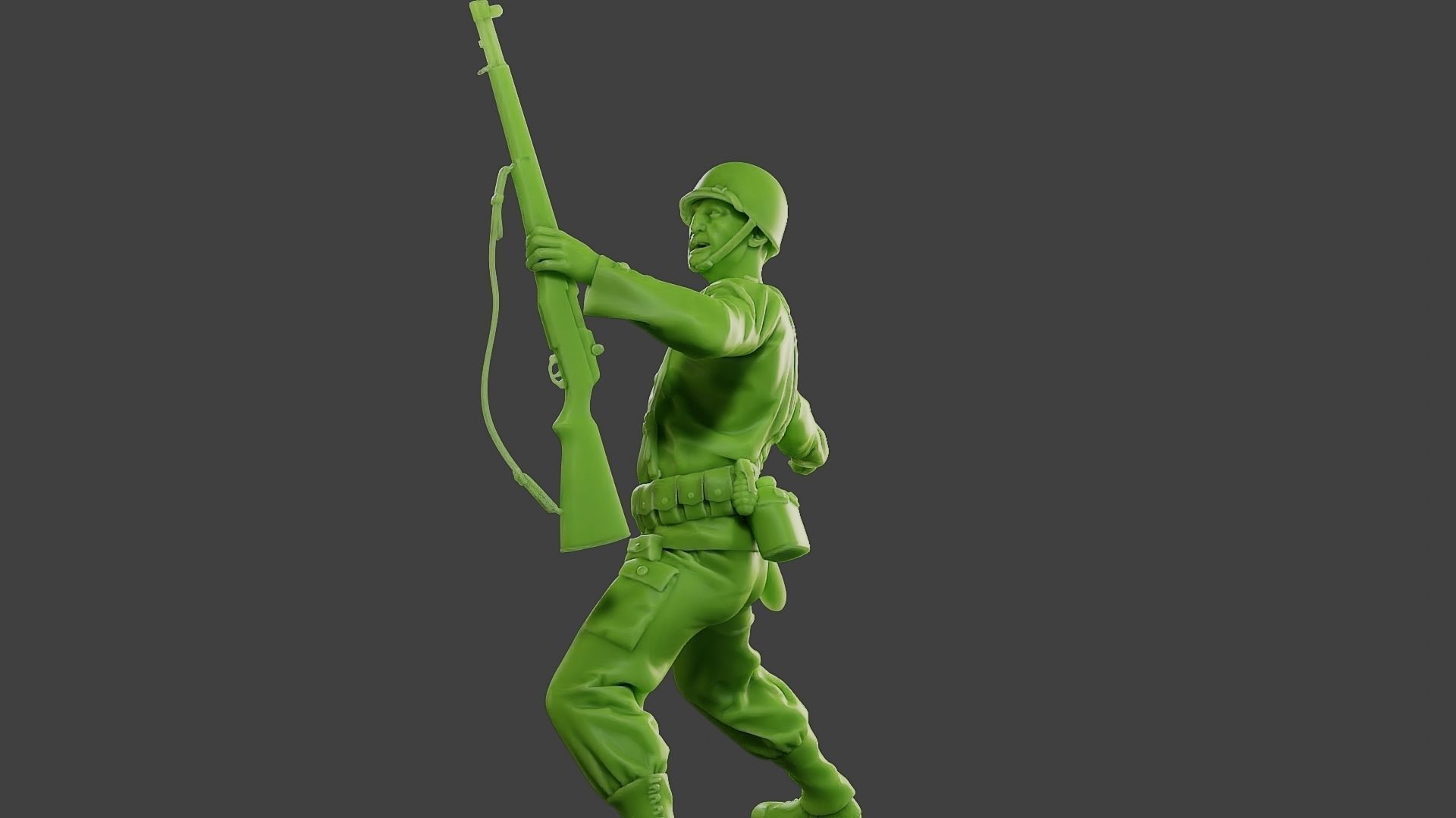 American soldier ww2 grenade A1 3D print model_27
