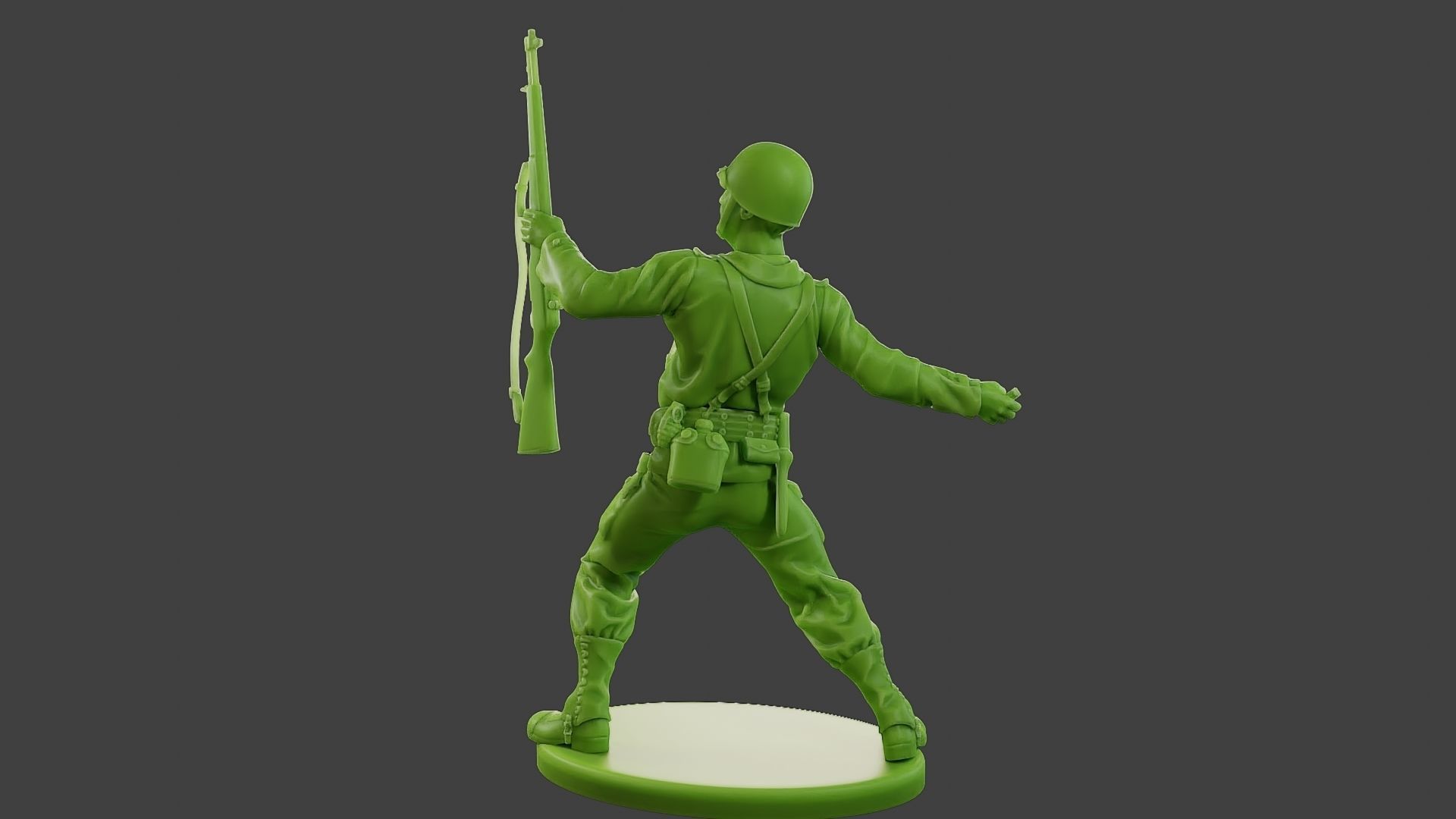 American soldier ww2 grenade A1 3D print model_4