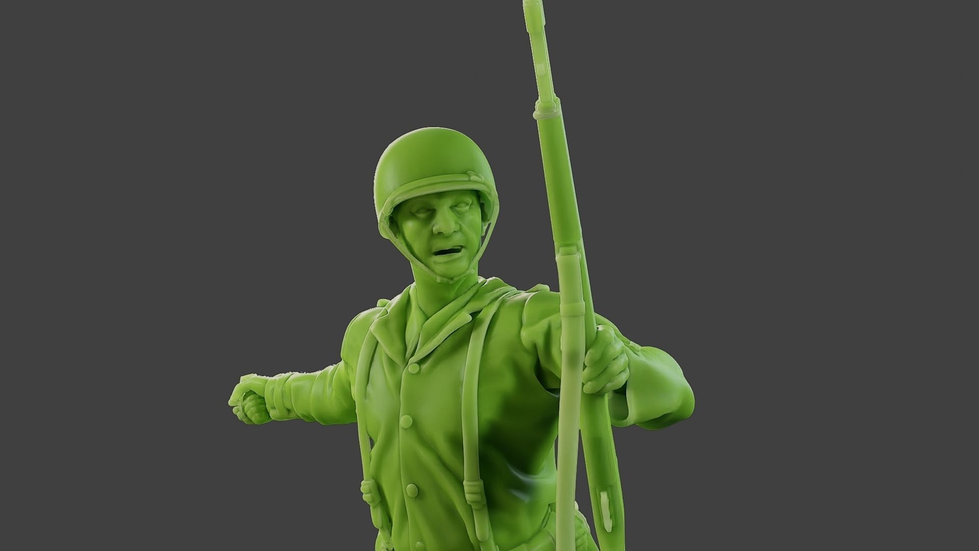 American soldier ww2 grenade A1 3D print model_19