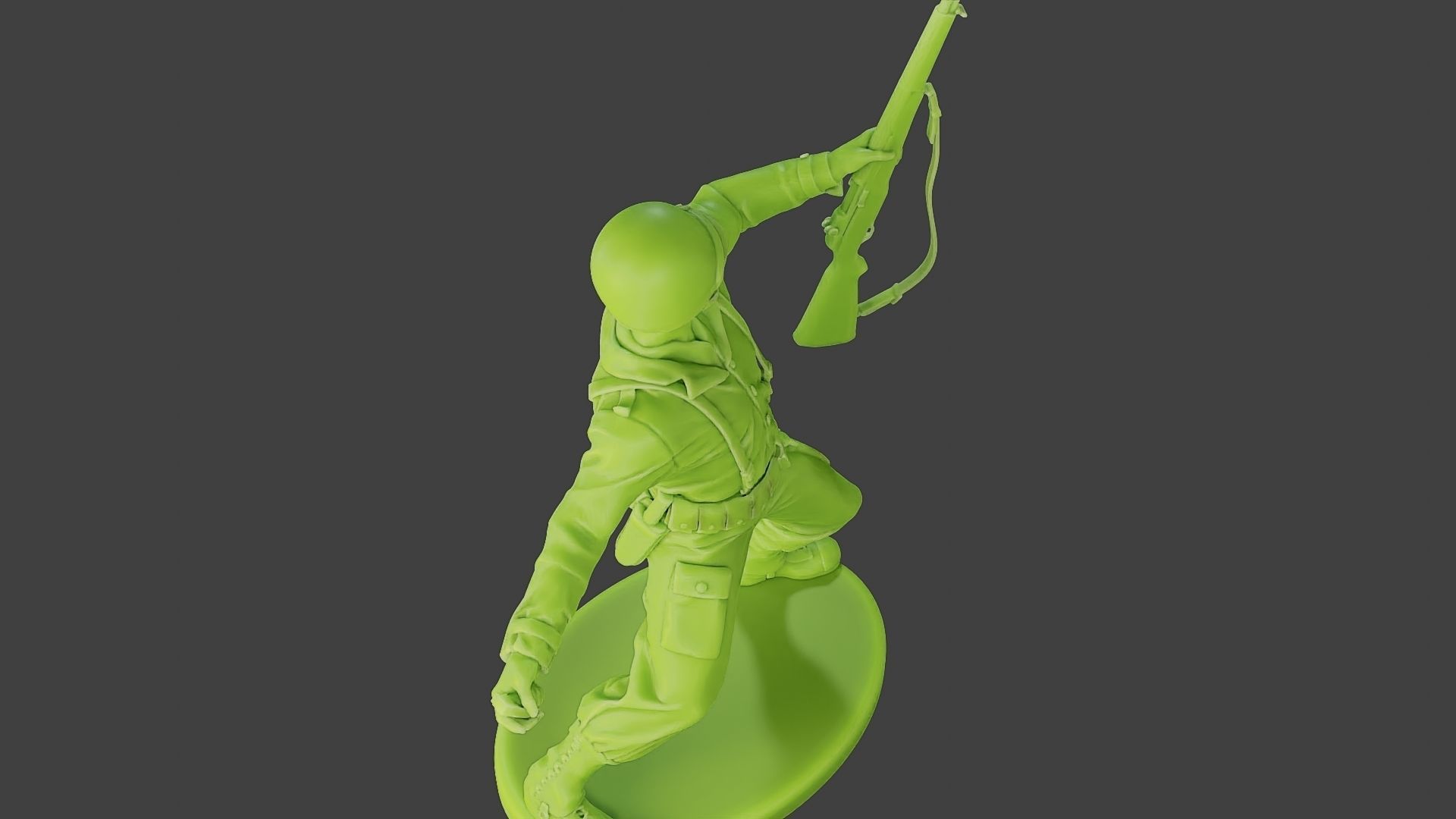 American soldier ww2 grenade A1 3D print model_22
