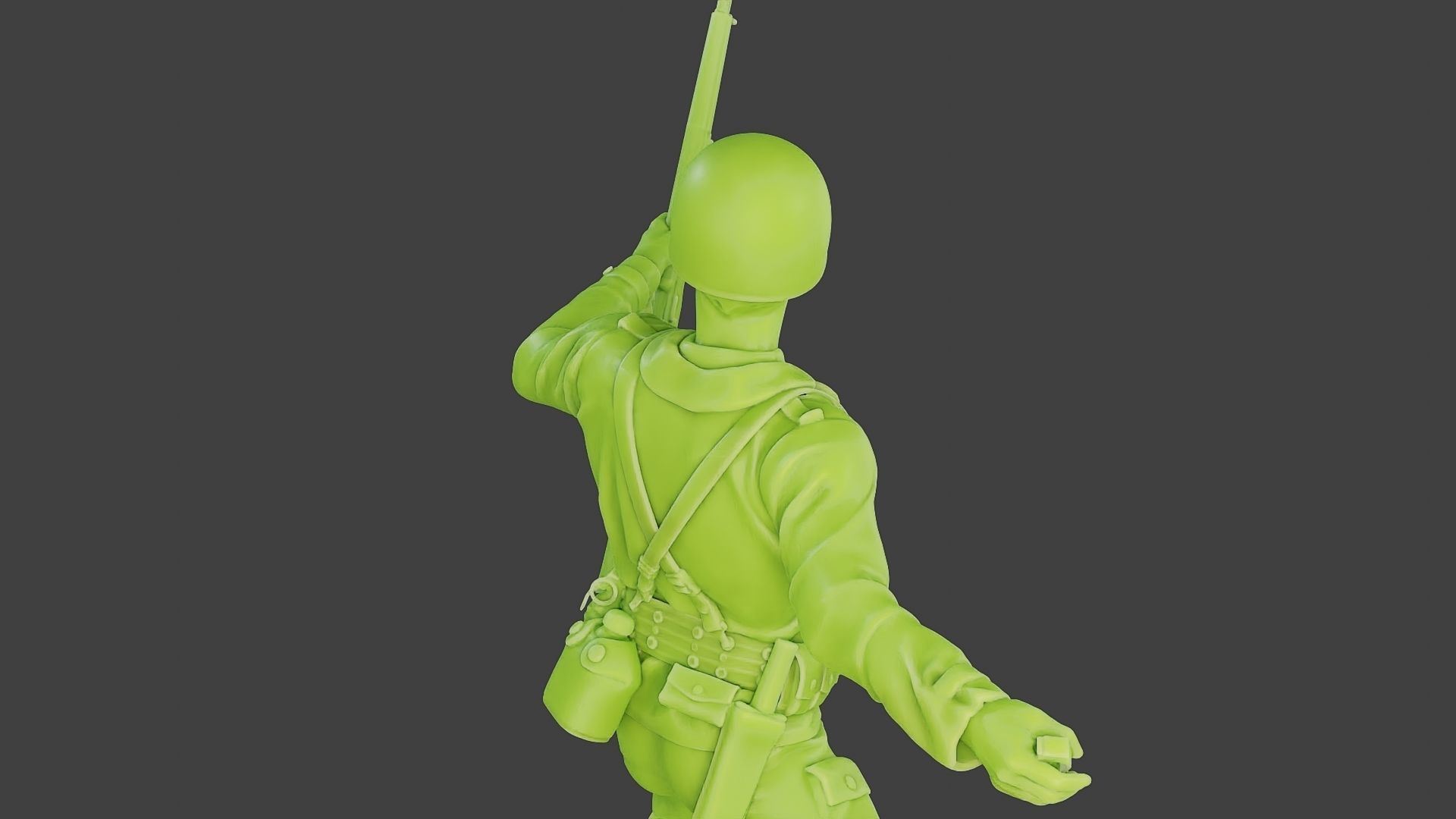 American soldier ww2 grenade A1 3D print model_21