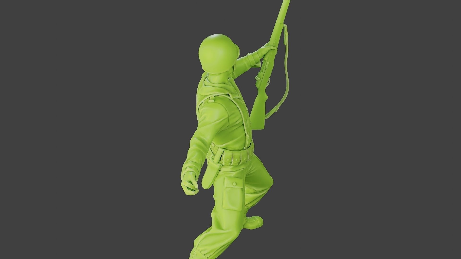American soldier ww2 grenade A1 3D print model_24