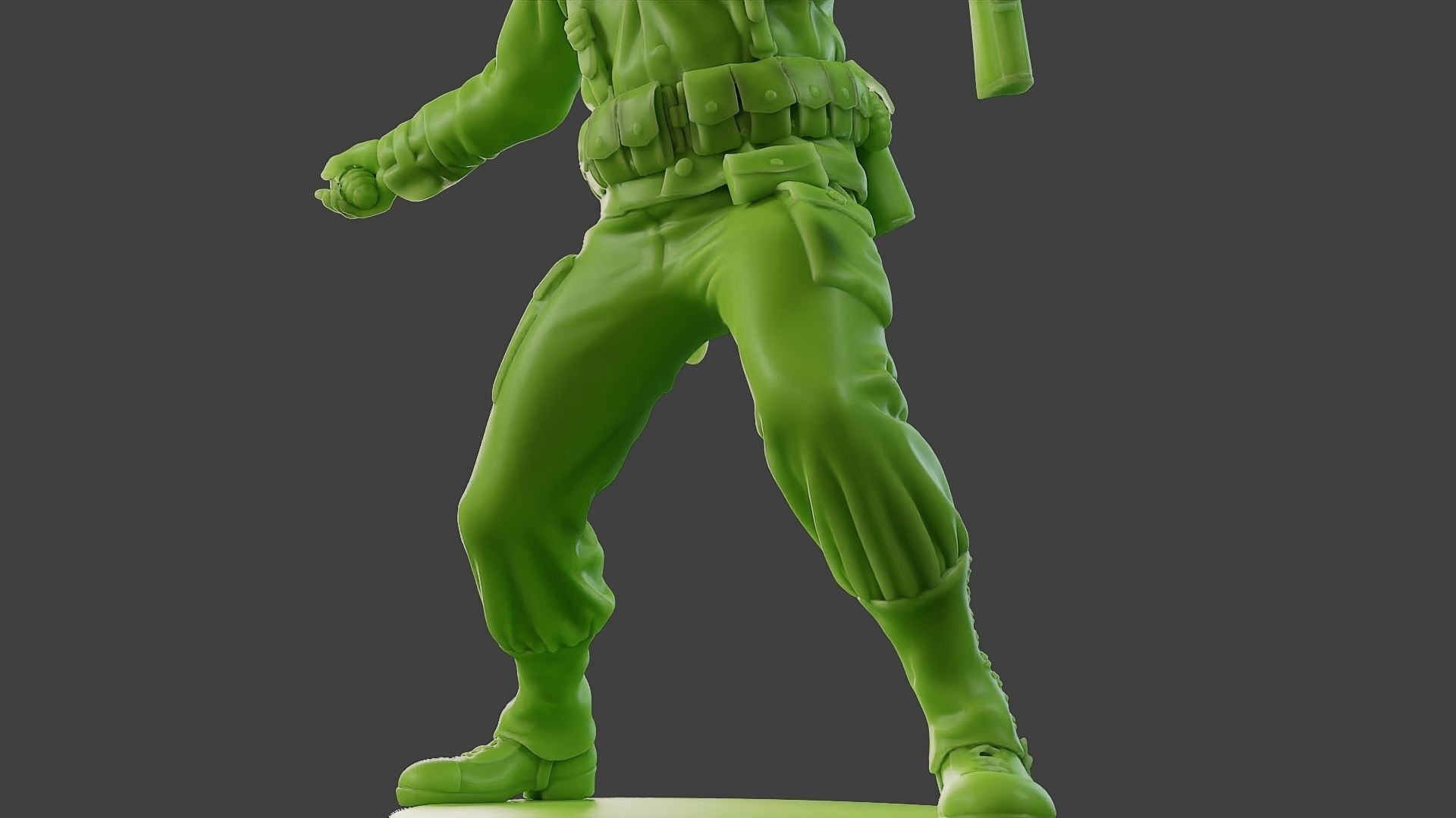 American soldier ww2 grenade A1 3D print model_13