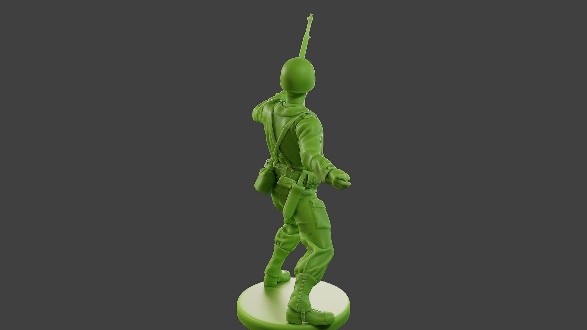 American soldier ww2 grenade A1 3D print model_6