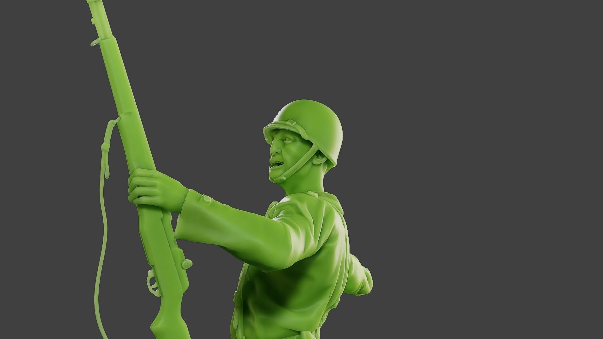 American soldier ww2 grenade A1 3D print model_18