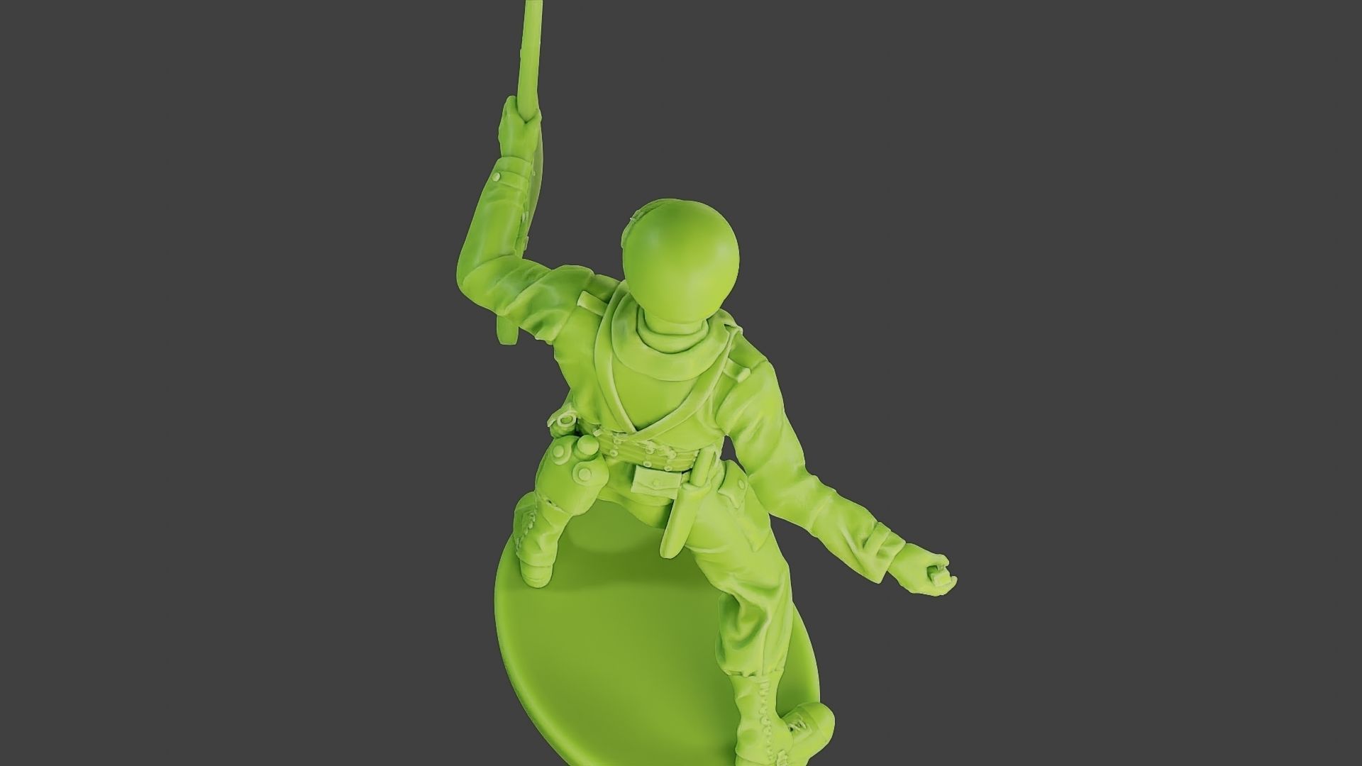 American soldier ww2 grenade A1 3D print model_15