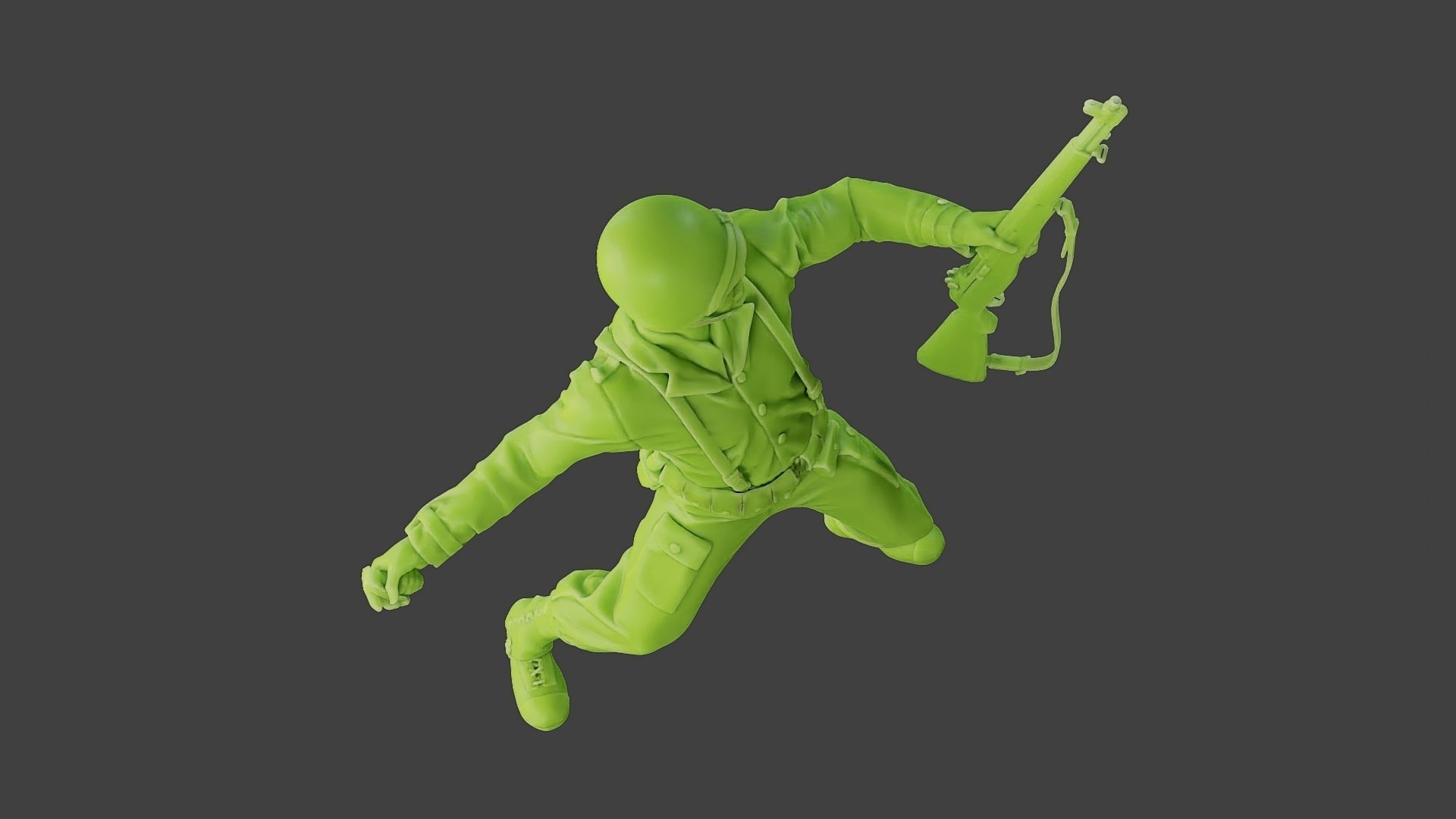 American soldier ww2 grenade A1 3D print model_23