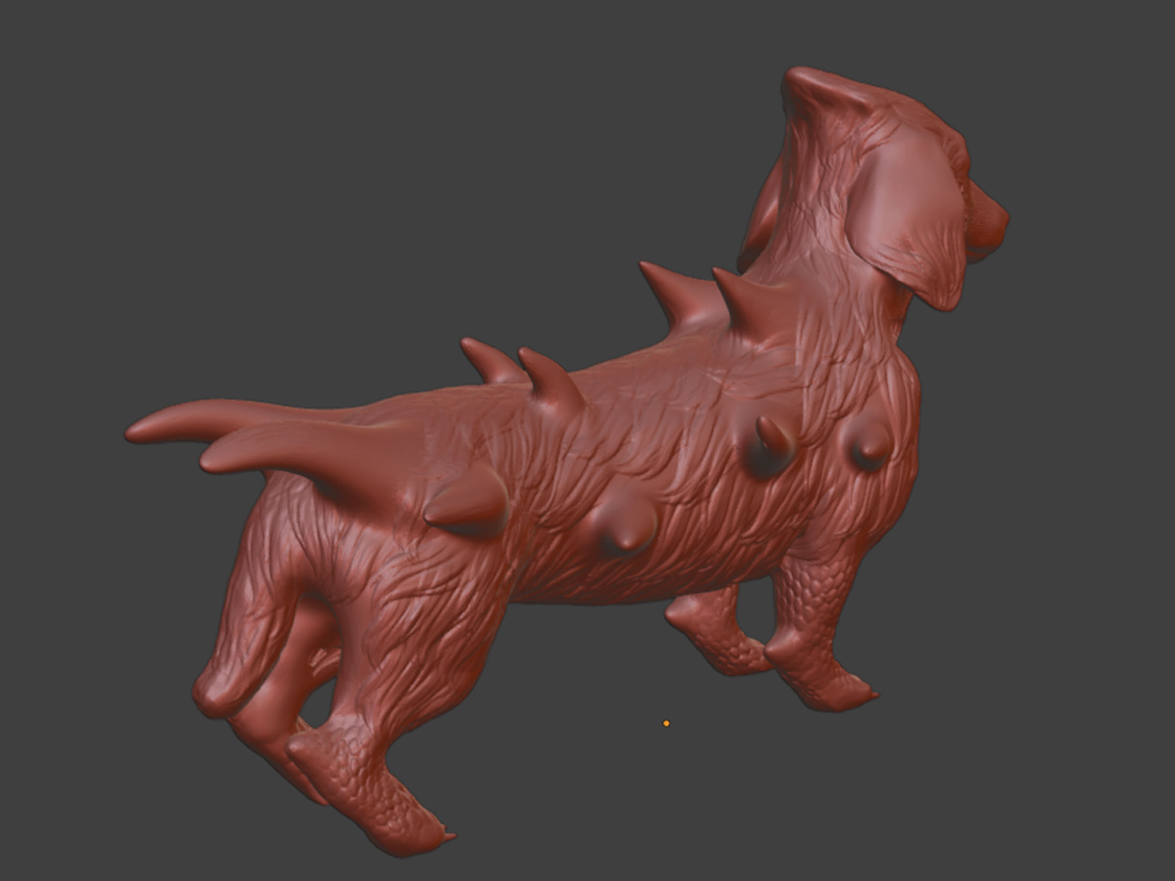 Cute Sci-Fi Alien Dog 3D print model_8