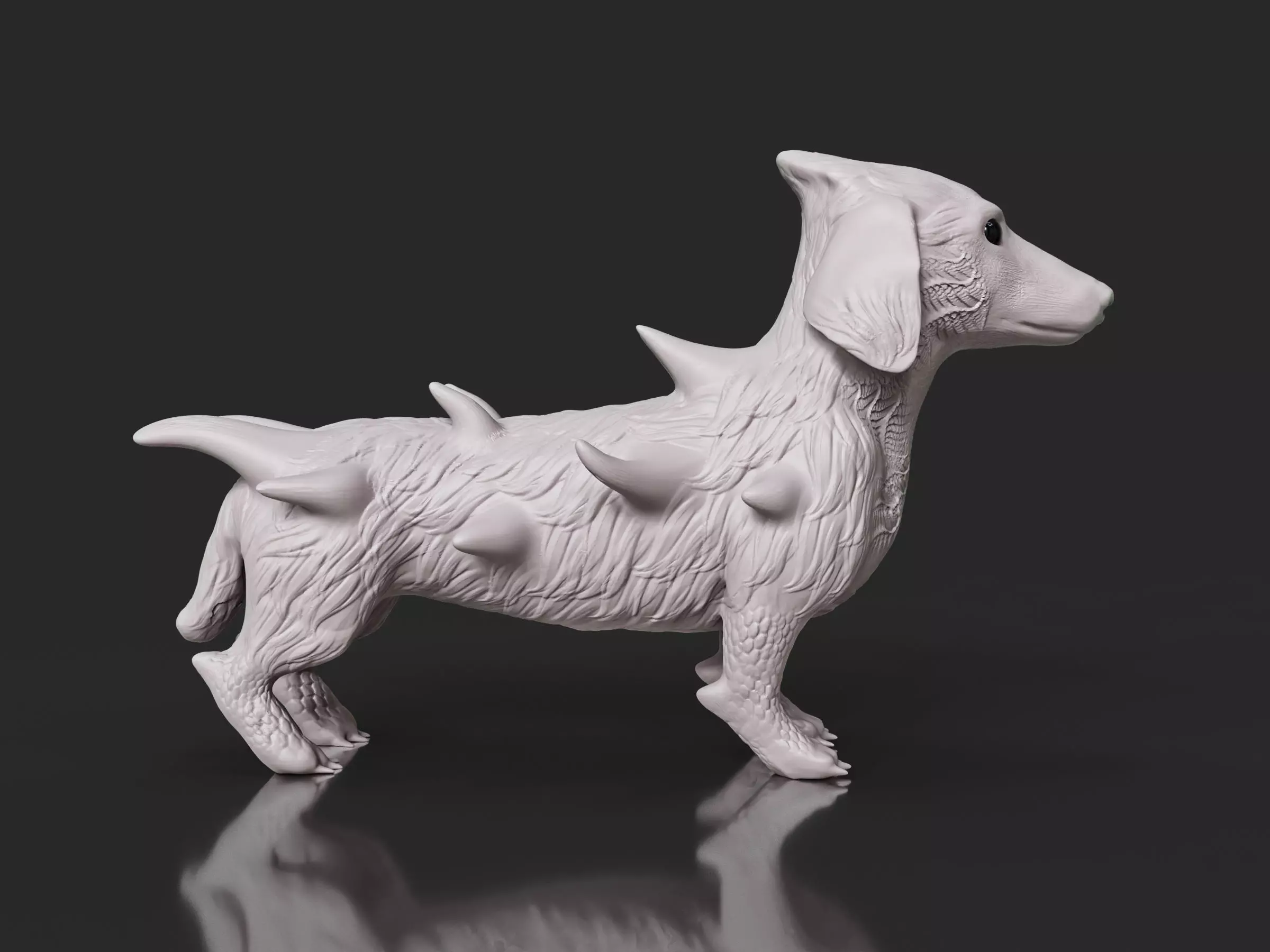 Cute Sci-Fi Alien Dog 3D print model_0