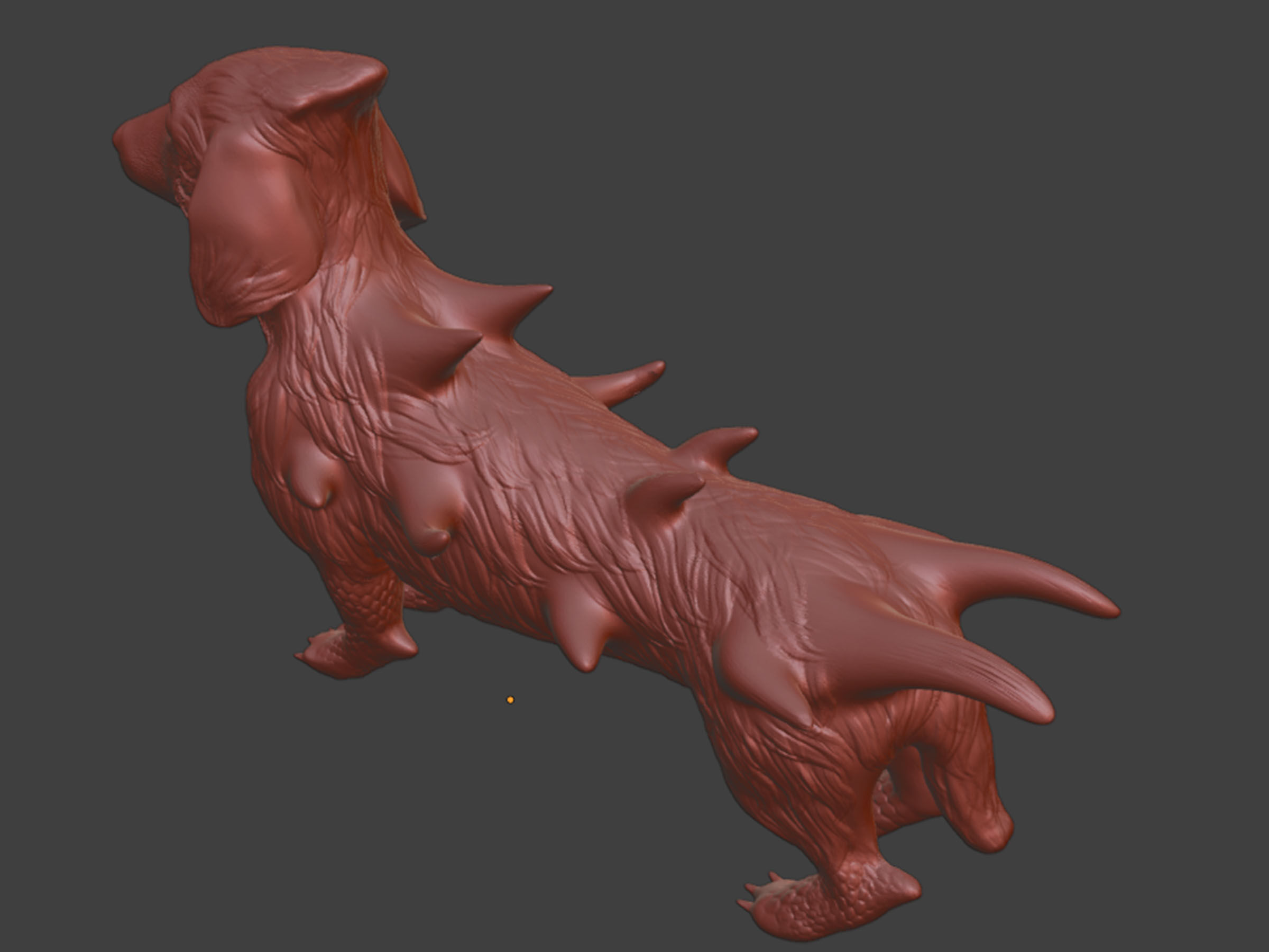Cute Sci-Fi Alien Dog 3D print model_9