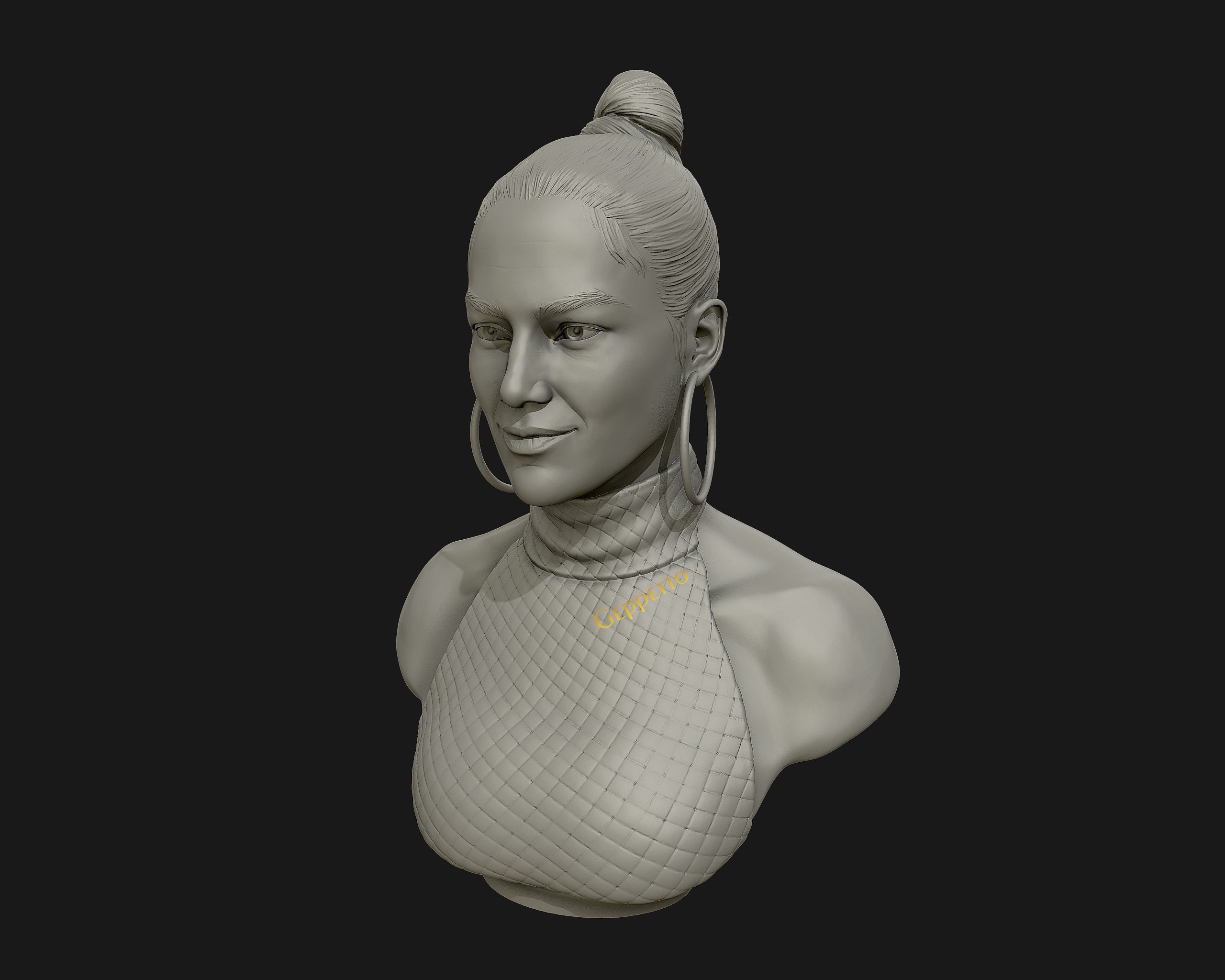Jennifer Lopez  sculpture Ready to Print 3D print model_7