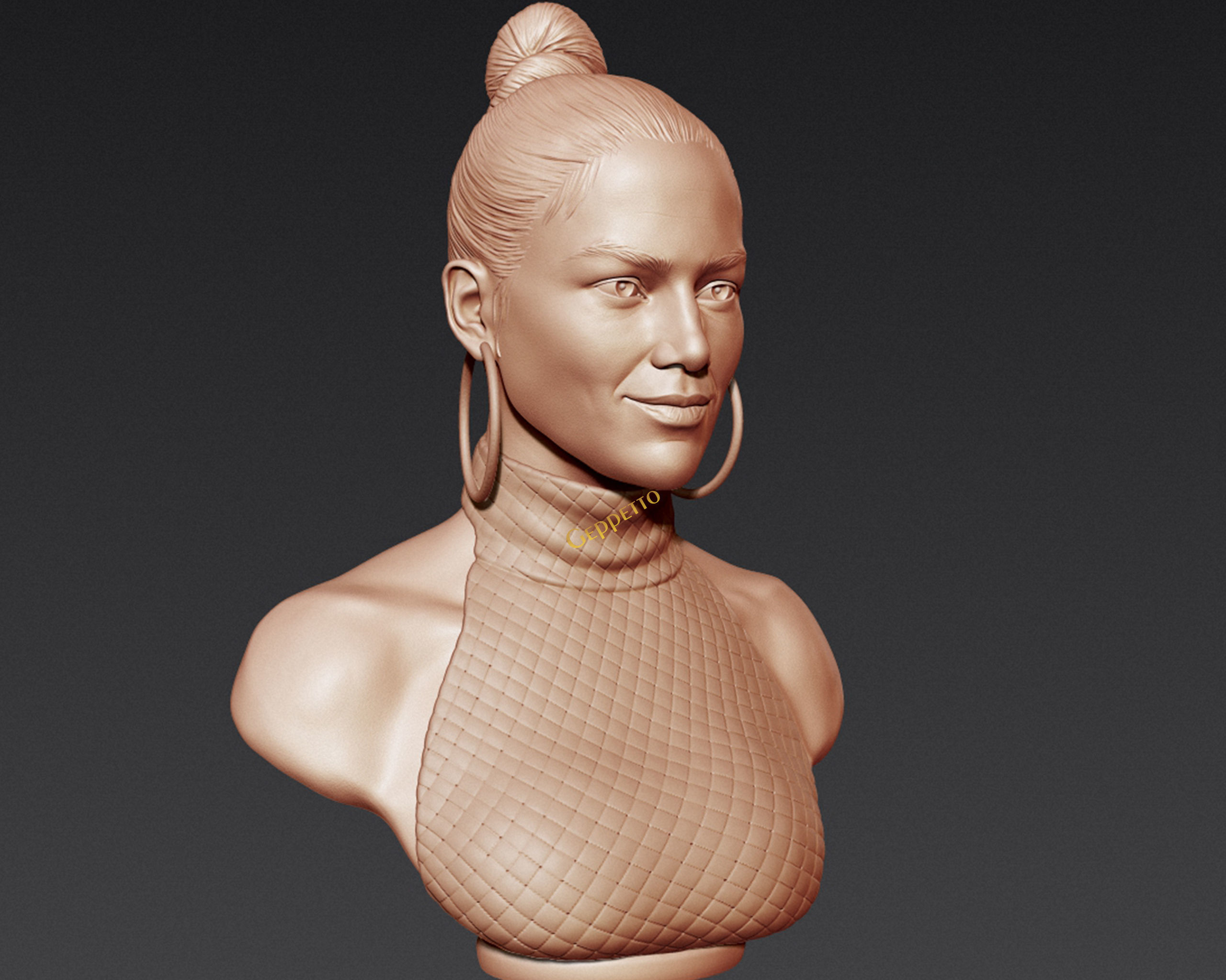 Jennifer Lopez  sculpture Ready to Print 3D print model_2
