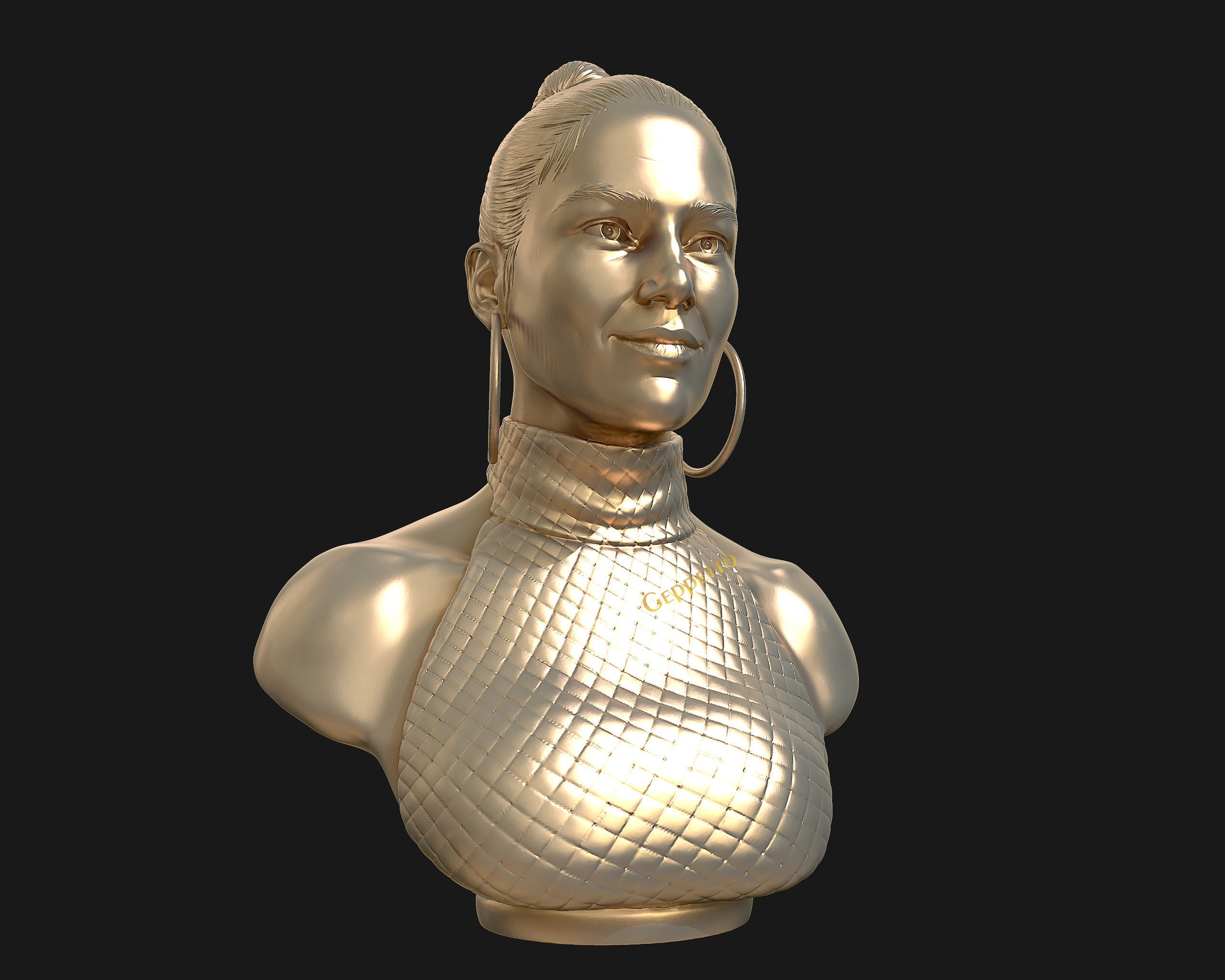 Jennifer Lopez  sculpture Ready to Print 3D print model_16