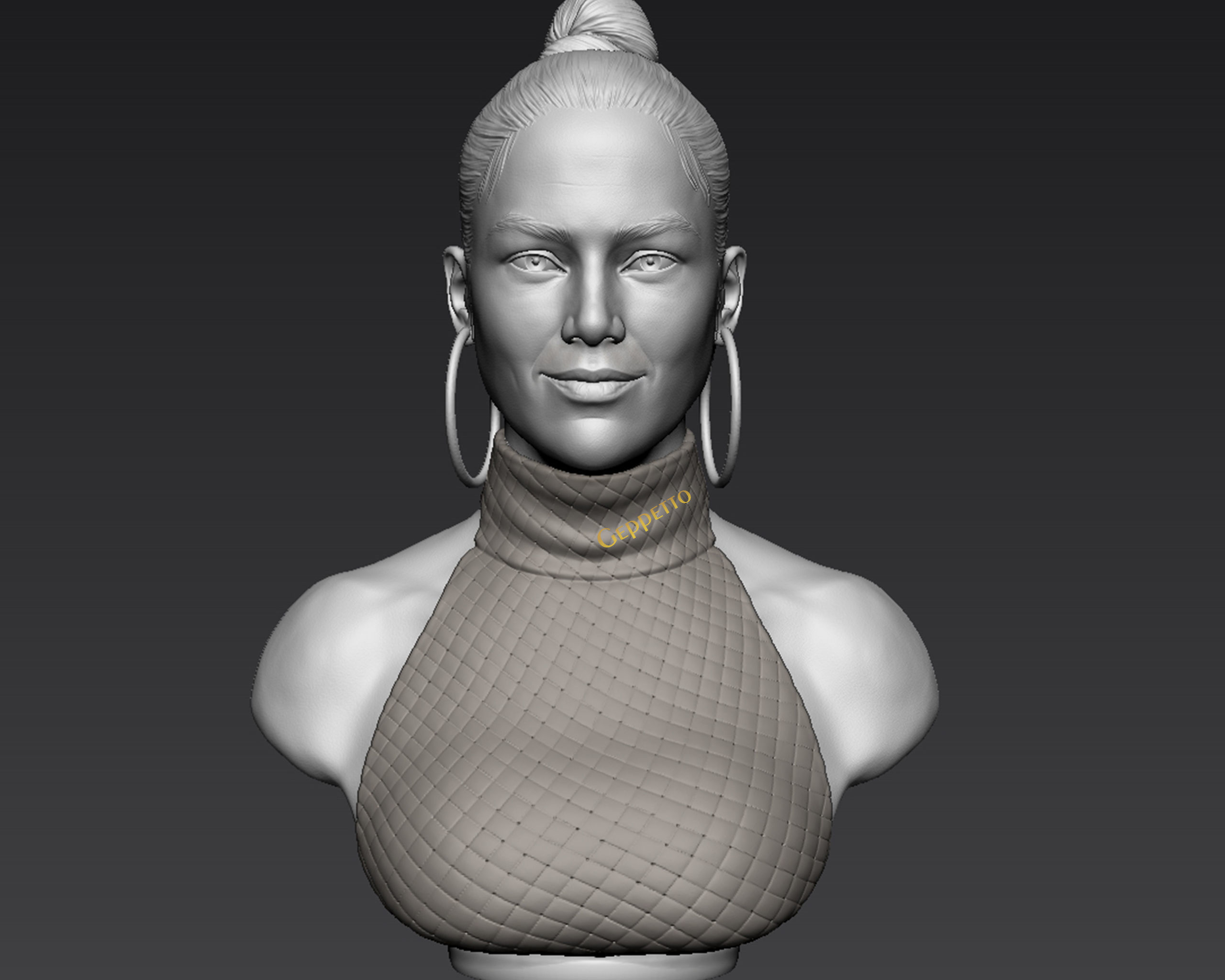 Jennifer Lopez  sculpture Ready to Print 3D print model_4